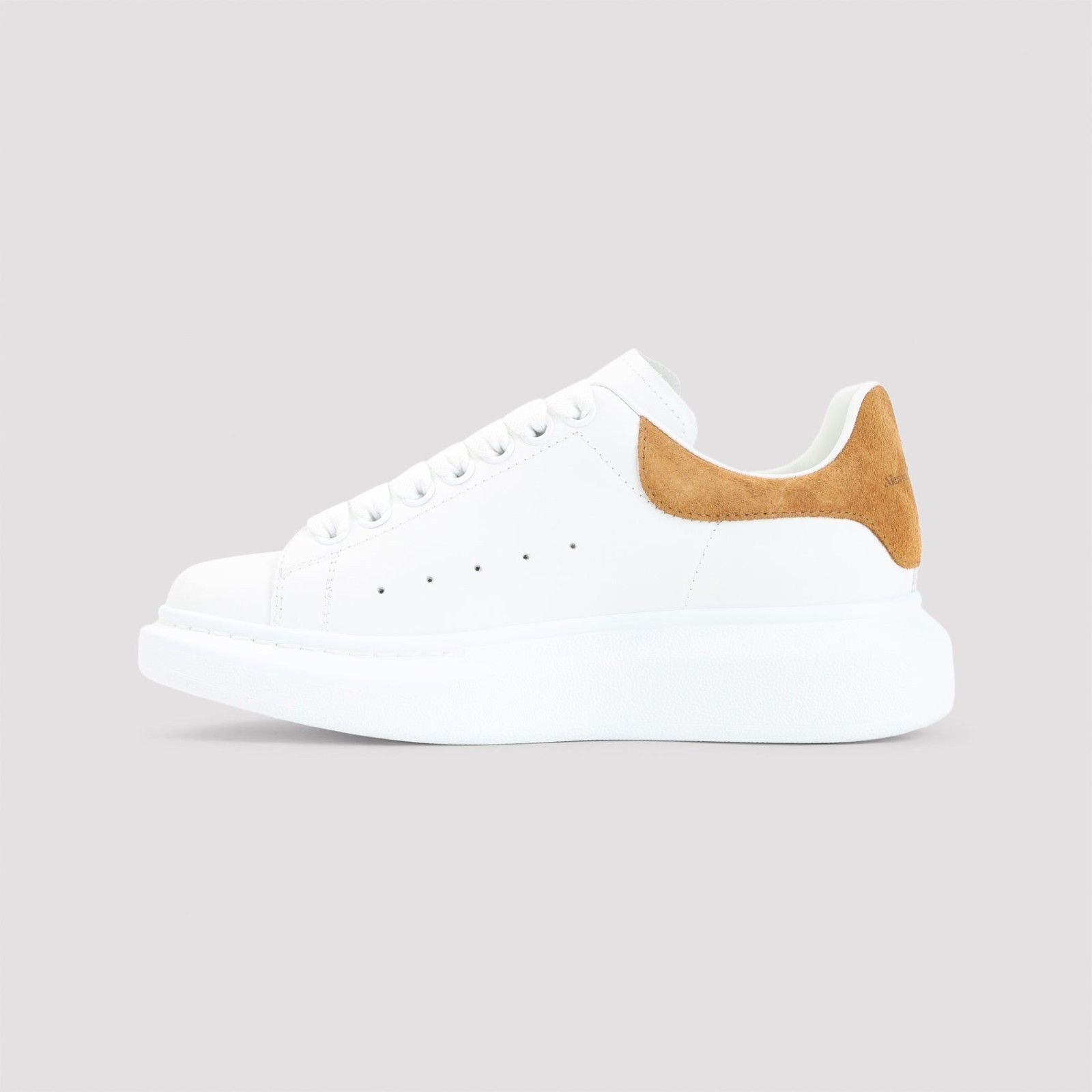 Alexander McQueen ALEXANDER MCQUEEN Oversized White Leather Sneakers New & Aut Size US 7.5 / IT 37.5 - 3 Thumbnail