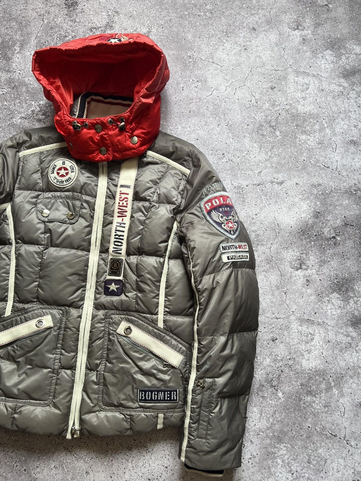Bogner Bogner Expedition Silver Ski Puffer Jacket Size L / US 10 / IT 46 - 3 Thumbnail