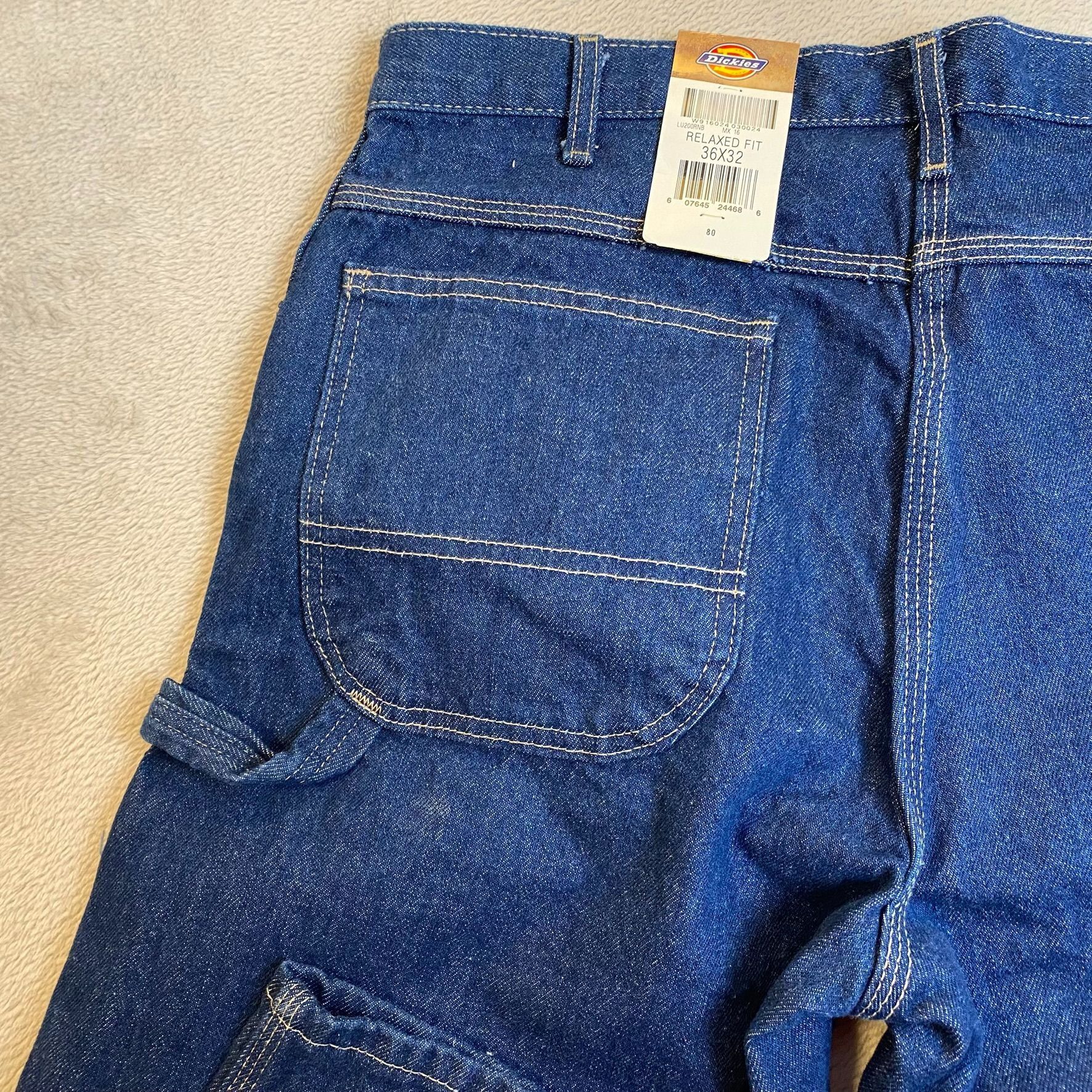 Dickies Dickies Mens Jeans 36x32 Relaxed Fit Blue Denim Durable 100% Size US 38 / EU 54 - 8 Thumbnail