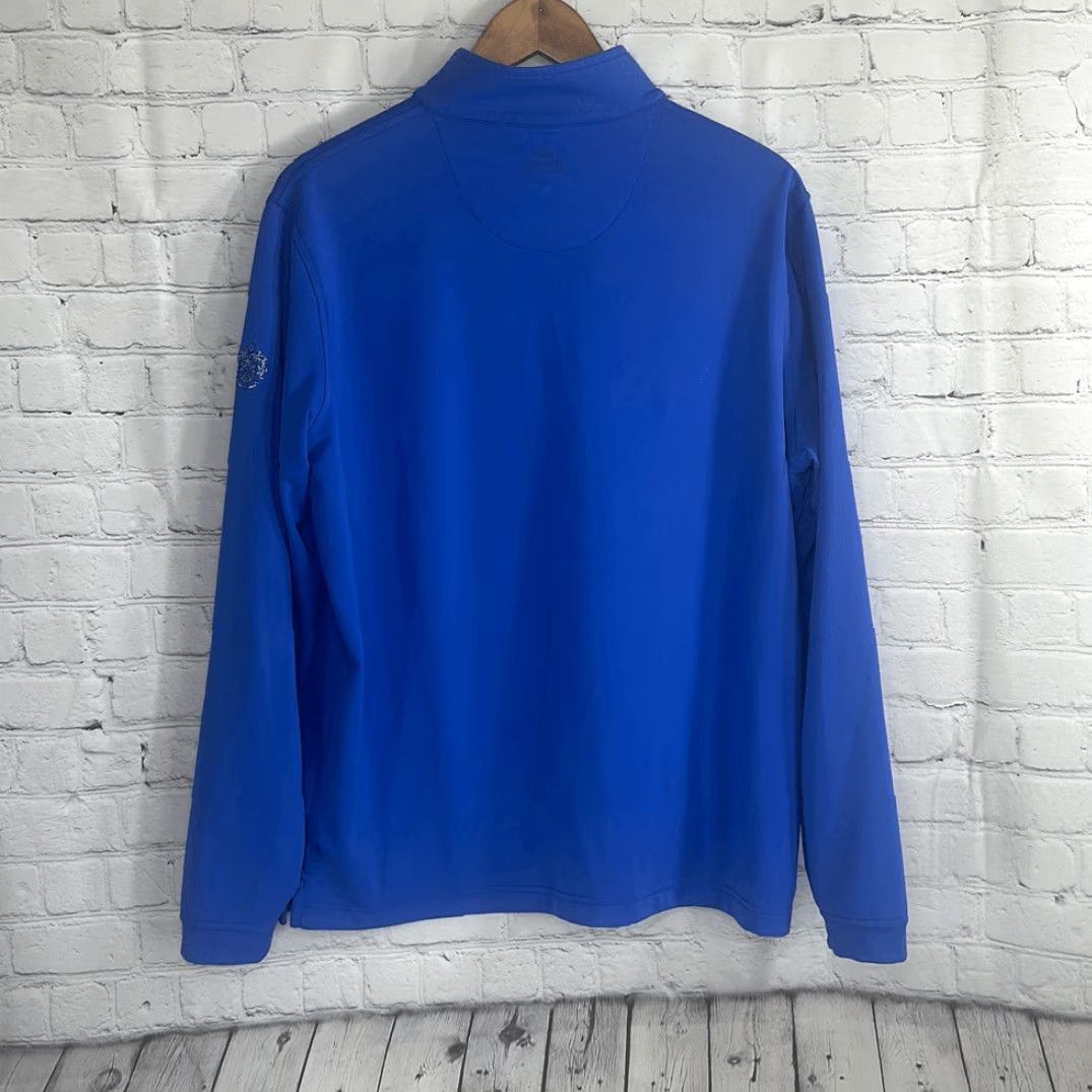 Peter Millar Peter Millar Blue Element E4 Wicking 1/4 Zip Golf Pullover M Medium Women Blue Element E4 Wicking 1/4 Zip Golf Pullover Sz M Medium Size M / US 6-8 / IT 42-44 - 5 Thumbnail