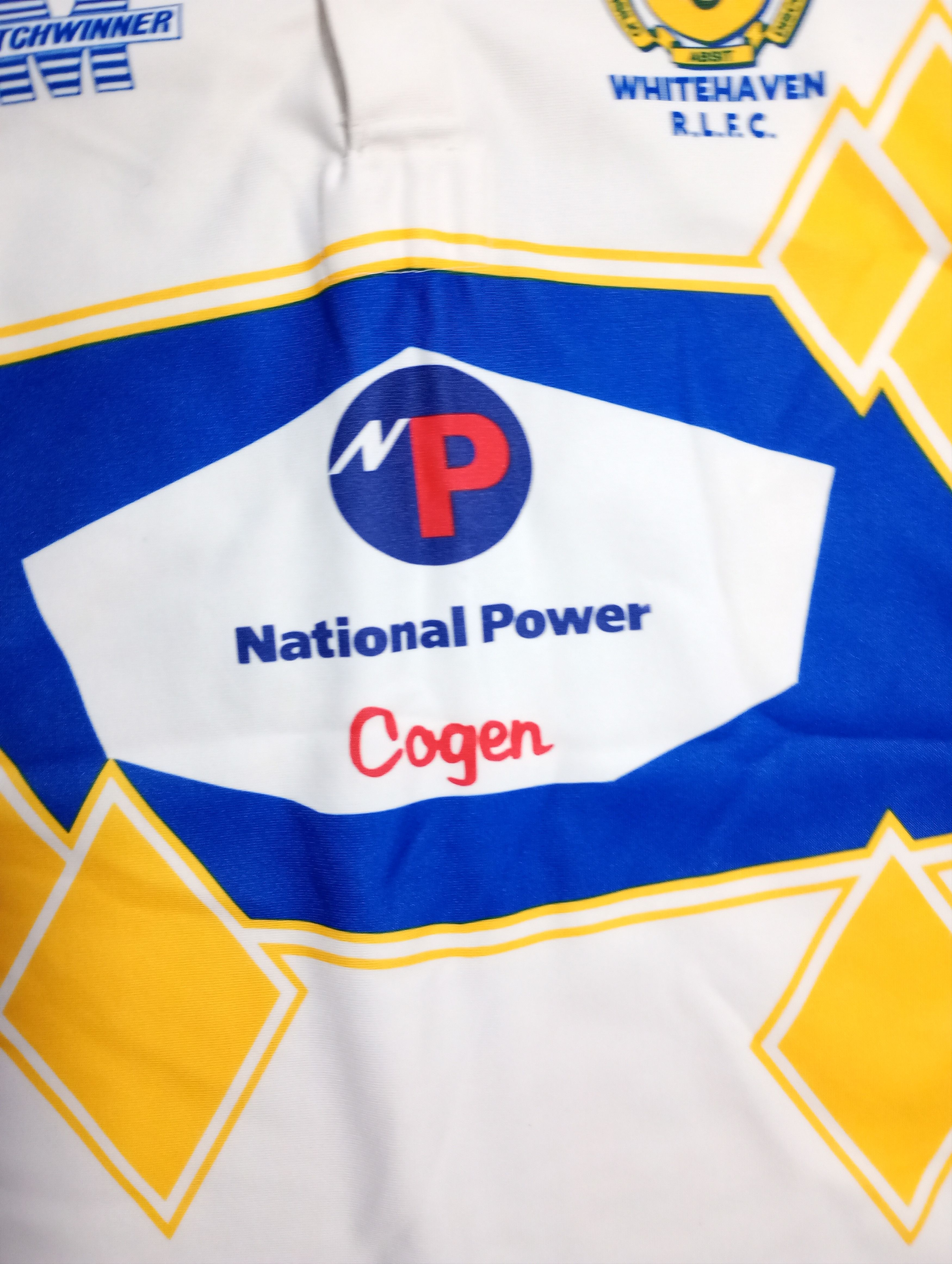 Vintage Matchwinner Whitehaven R.L.F.C. Rugby Shirt #14 V Size US XL / EU 56 / 4 - 8 Thumbnail