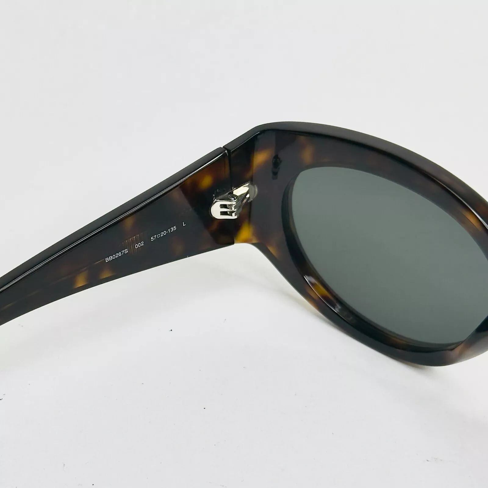 Balenciaga BALENCIAGA Oval 0267 Brown Logo Sunglasses BB0267S 002 Size ONE SIZE - 3 Thumbnail
