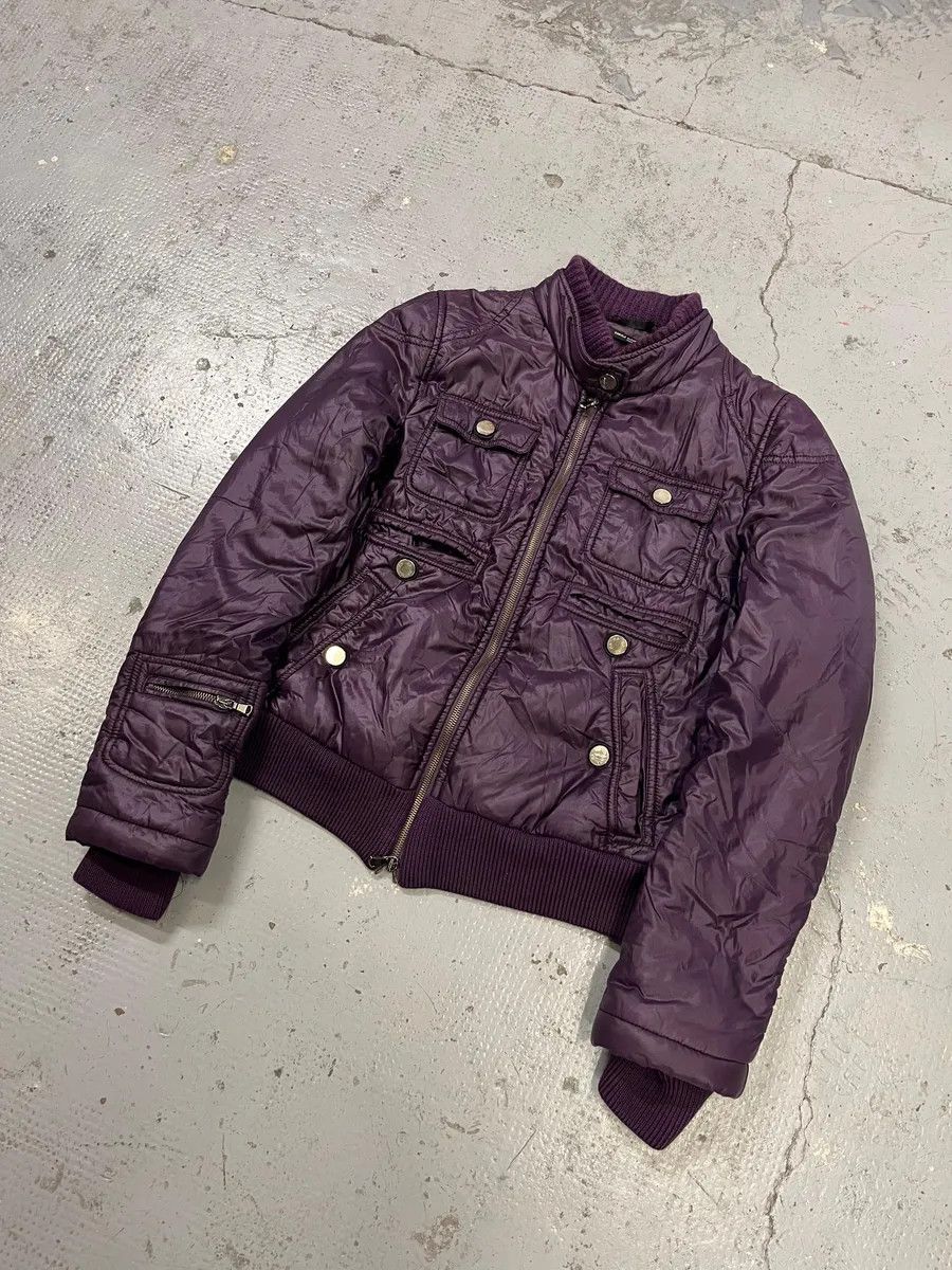 Daniele Alessandrini 2000s Daniele Alessandrini Purple Patent British Puffer Jacket Size M / US 6-8 / IT 42-44 - 9 Thumbnail
