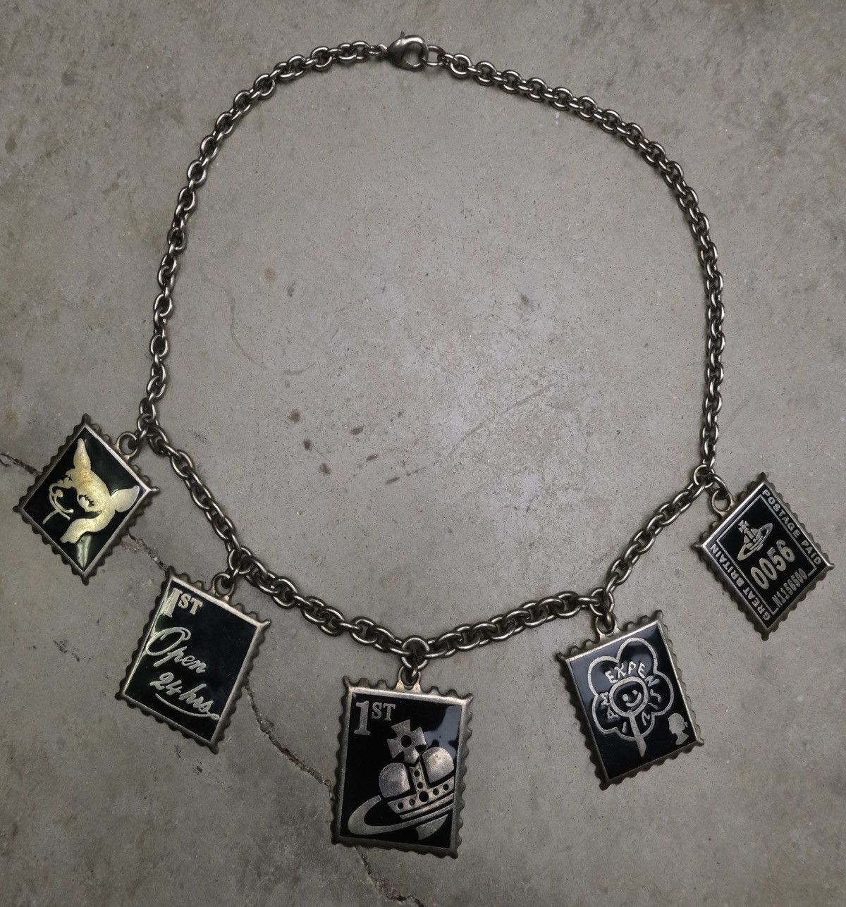 Vivienne Westwood Rare Vintage Stamp Necklace Size ONE SIZE - 1 Thumbnail