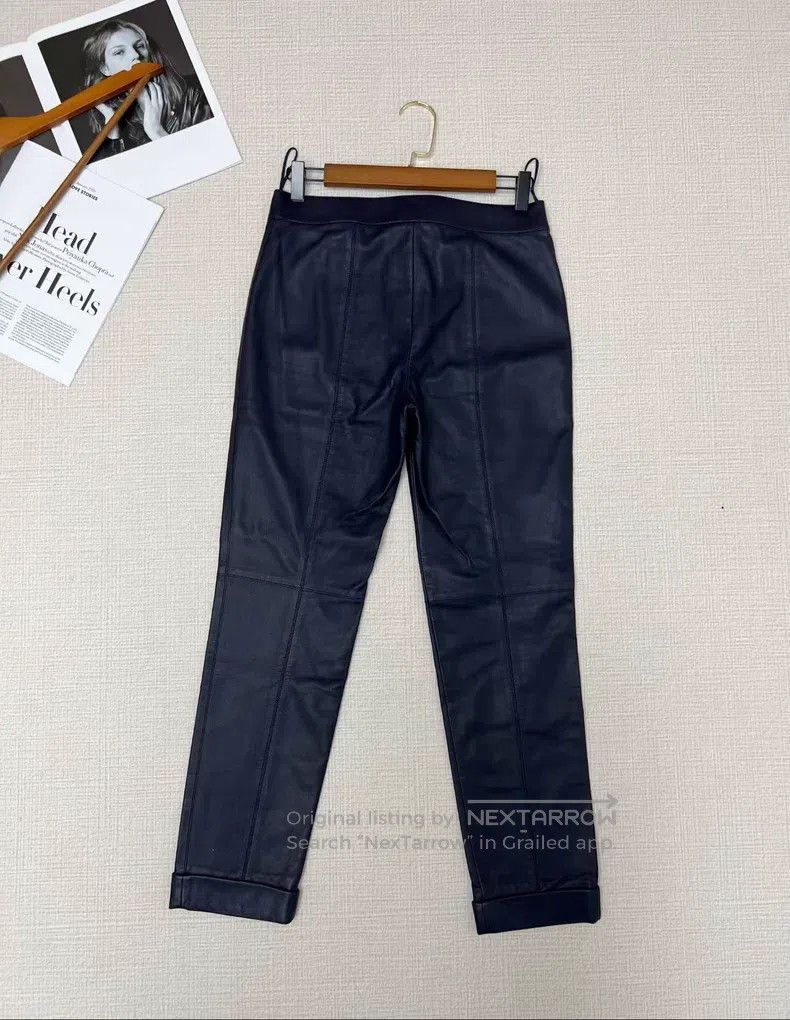 Hermes Hermes Solid color skinny leather pants Size 24" / US 00 / IT 34 - 3 Thumbnail