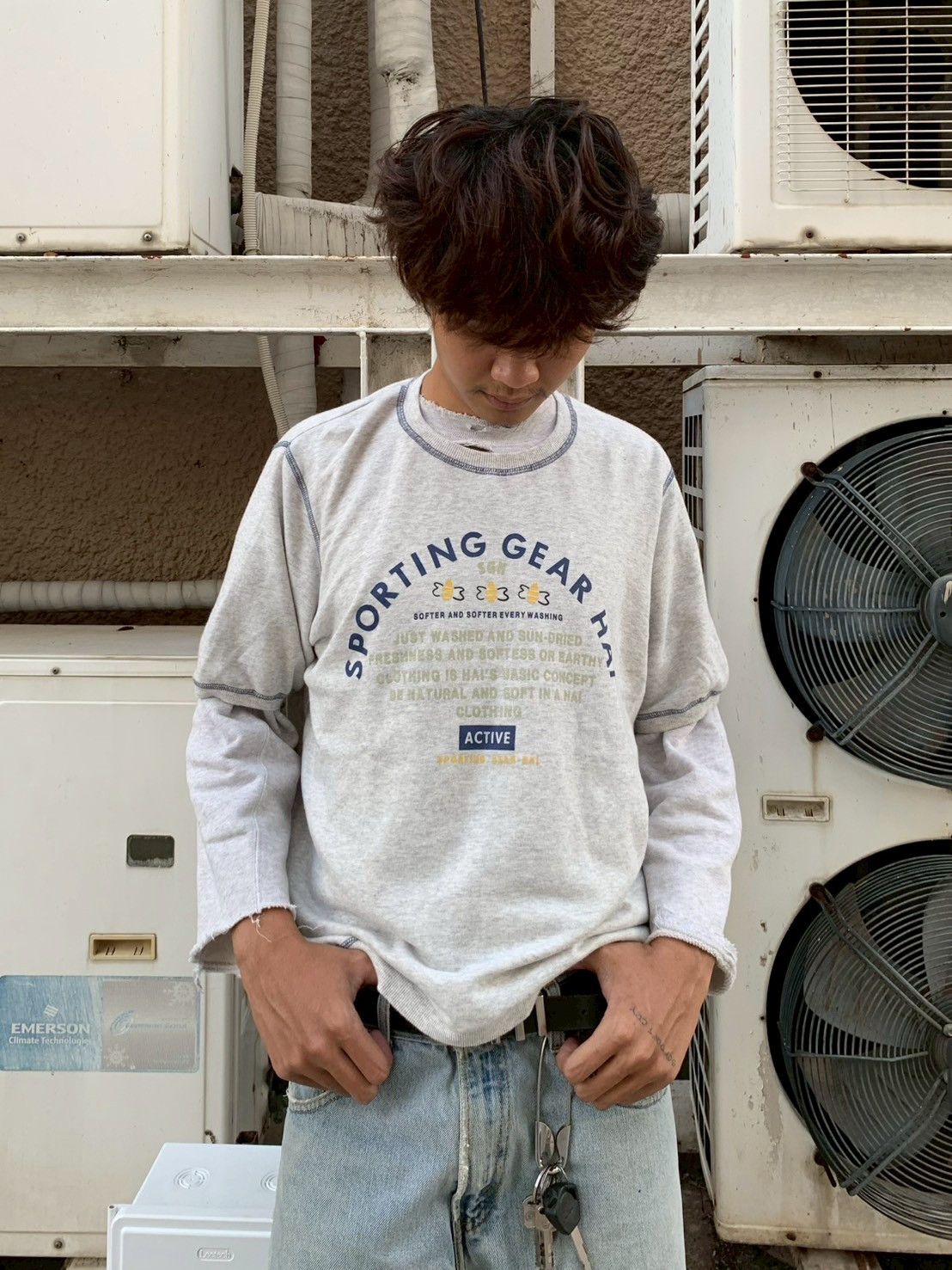 Issey Miyake Hai Sporting Gear by Issey Miyake Sweatshirt Size US L / EU 52-54 / 3 - 1 Thumbnail
