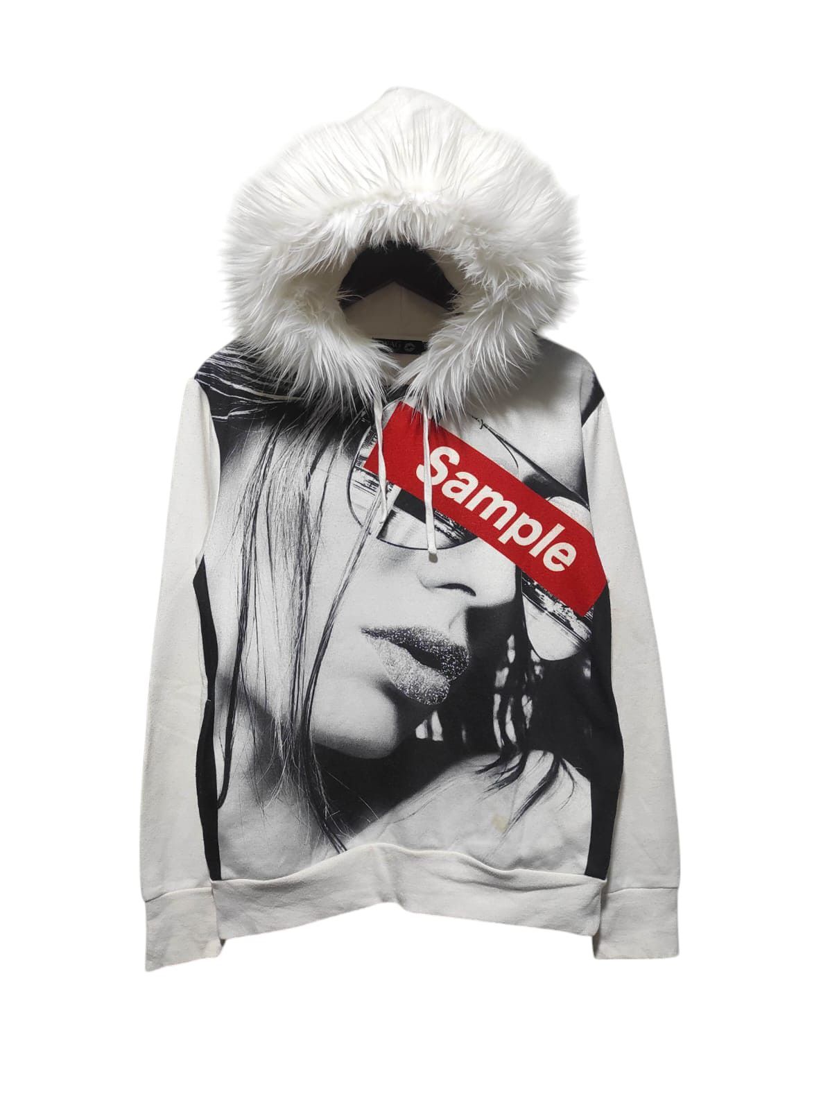 Japanese Brand Swag Sample White fur hoodie ifsix LGB style Size US S / EU 44-46 / 1 - 1 Thumbnail
