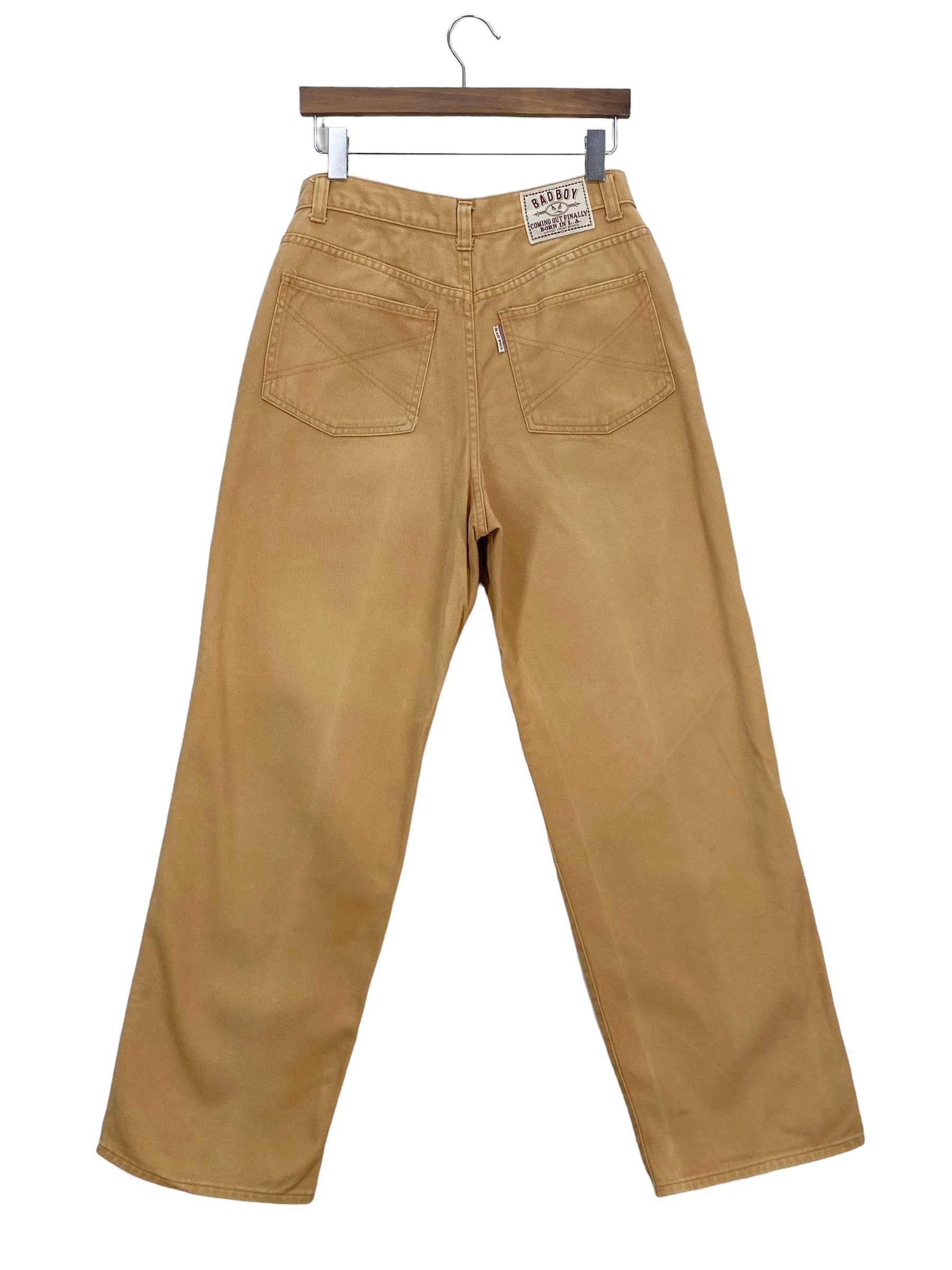 image of Distressed Denim x Rockers Bad Boy Pants Baggy Hip Hop Pants in Brown, Men's (Size 29)