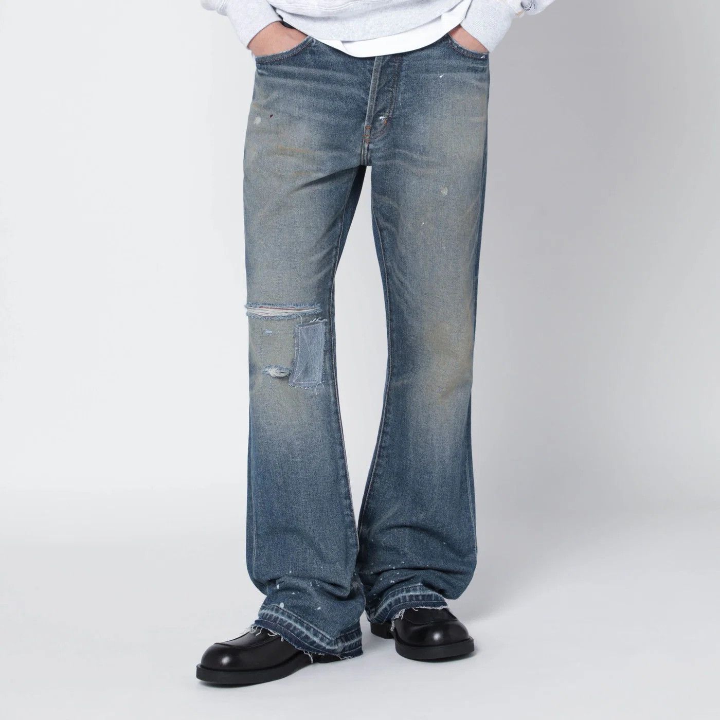 Gallery Dept. o1d2blof0426 Jeans With Rips in Blue Size US 34 / EU 50 - 1 Thumbnail