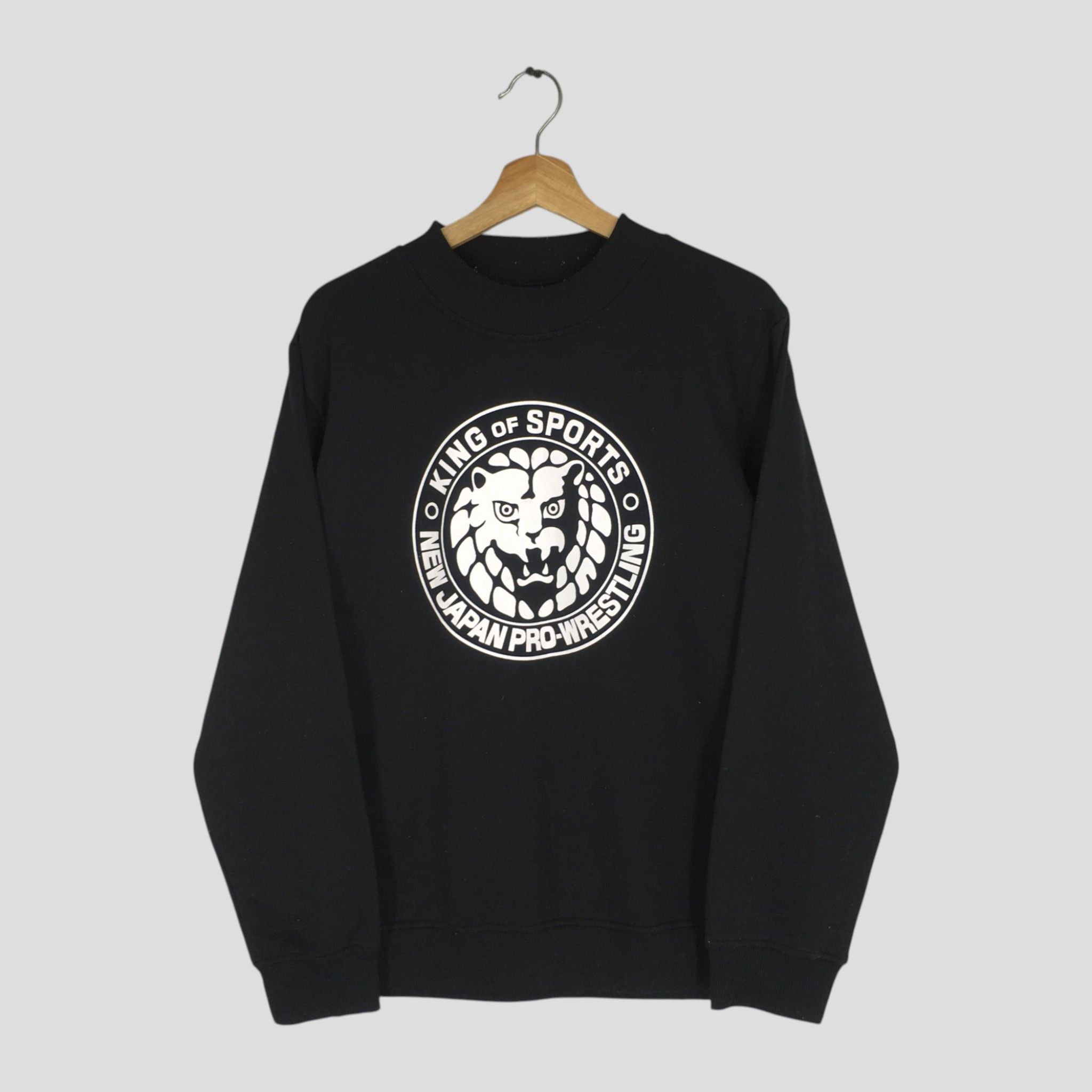 Japanese Brand vintage king of sport NJPW 1972 black sweatshirt- 658 Size US L / EU 52-54 / 3 - 1 Thumbnail