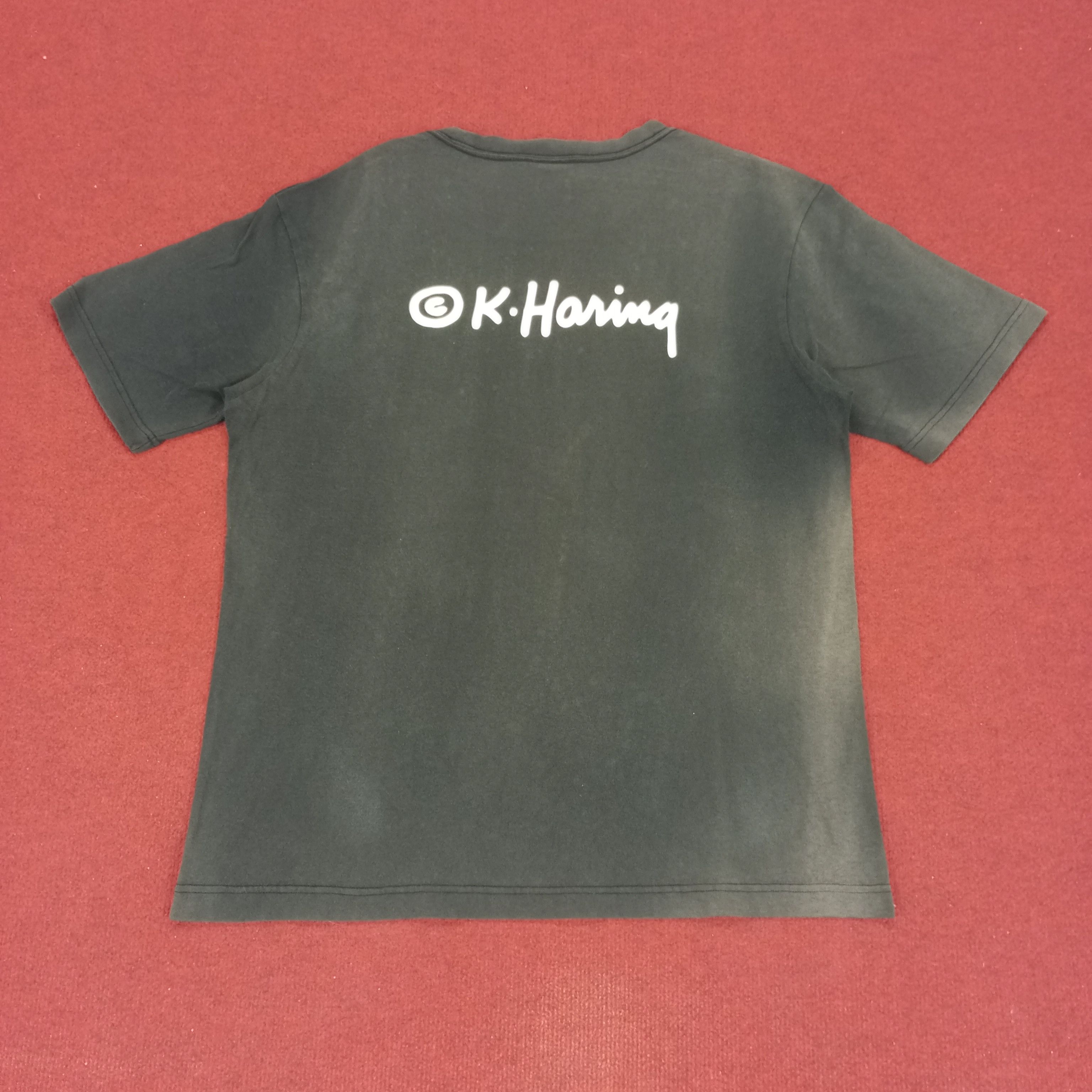 Keith Haring × Vintage Keith Haring Skater Style Faded Distressed Tshirt Size US L / EU 52-54 / 3 - 3 Thumbnail