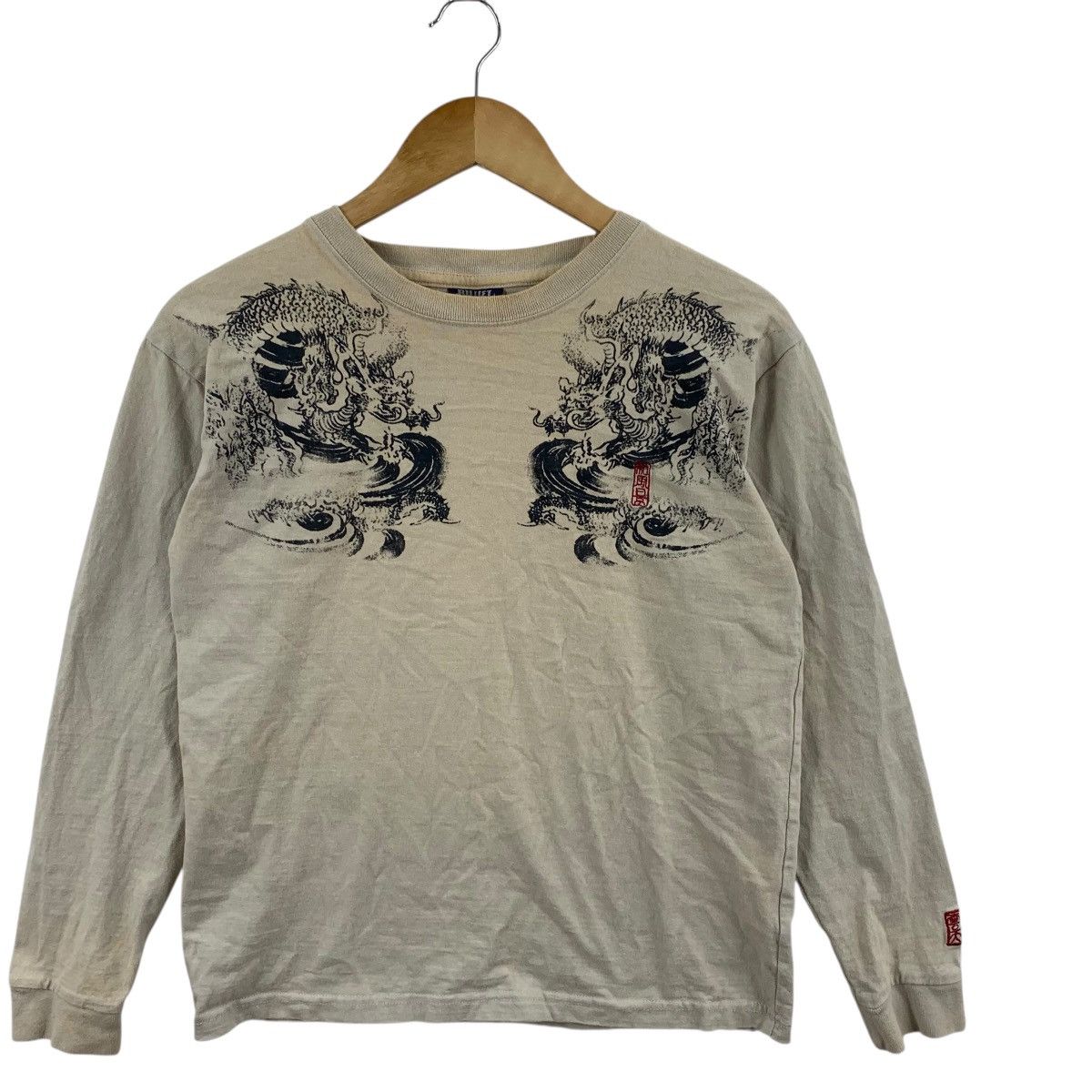 Vintage Vintage SUKAJAN JAPAN DRAGON RYU Bullet Noise Tee Shirt Top Size M / US 6-8 / IT 42-44 - 4 Thumbnail