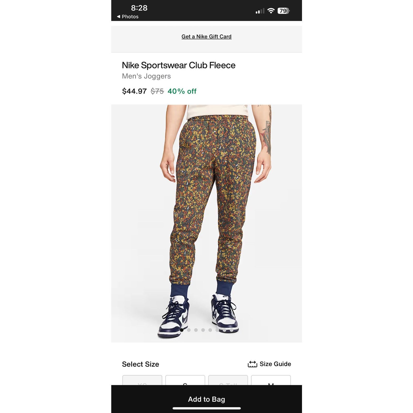 Nike Nike NSW Perennial Park Joggers FQ6149-410 Size Medium Size US 32 / EU 48 - 1 Thumbnail