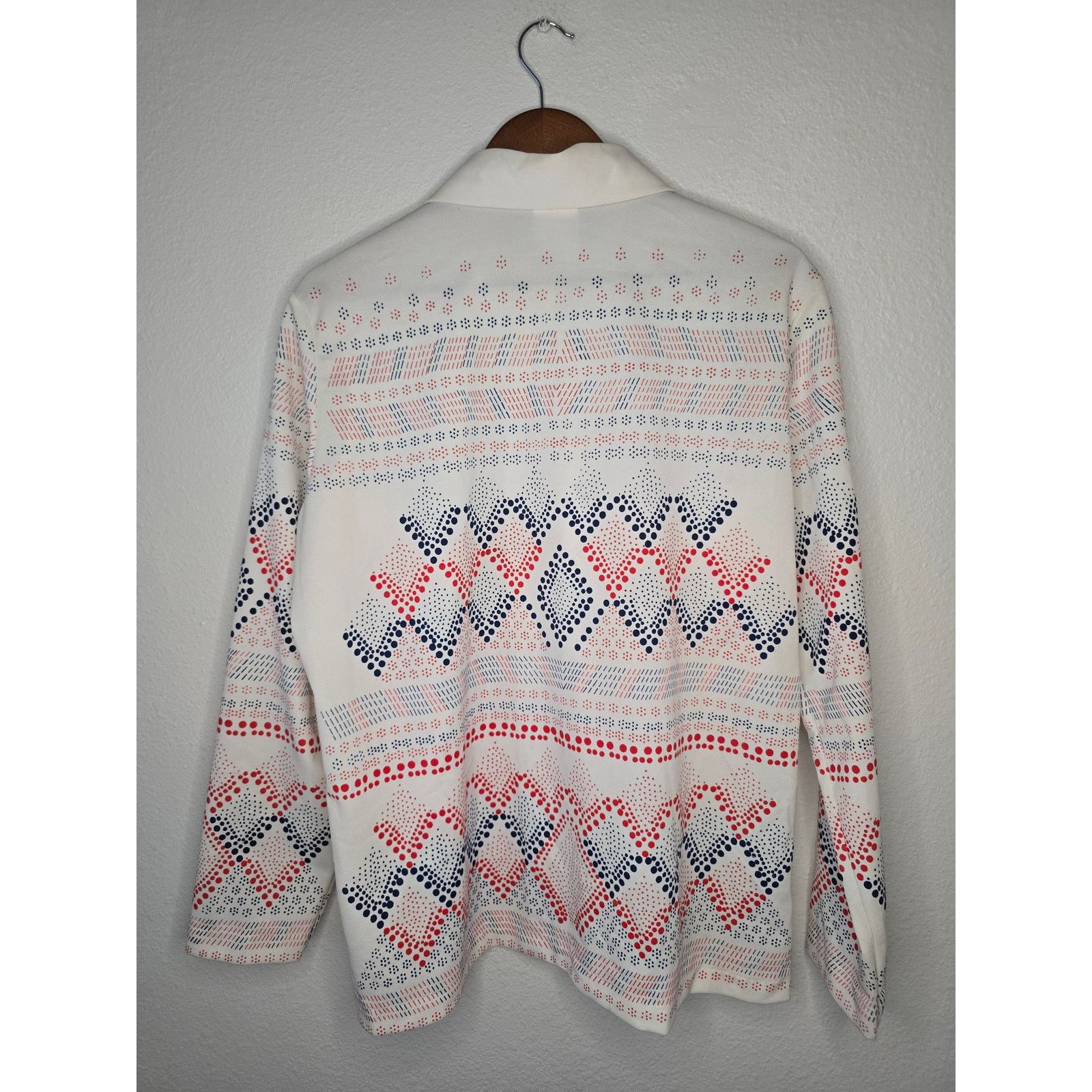 Vintage Vintage Womens Button Up Geometric Shirt Land' n Sea 1970s Size S / US 4 / IT 40 - 11 Thumbnail