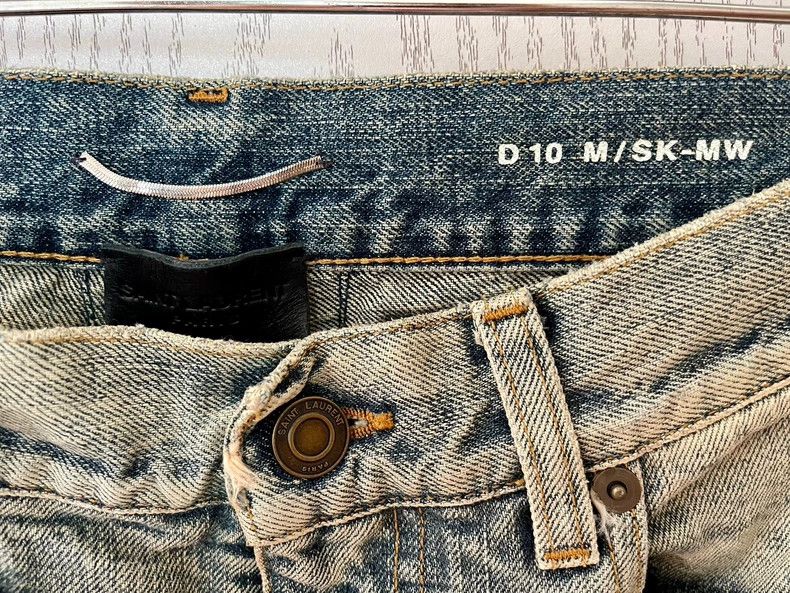 Saint Laurent Paris Saint Laurent Paris 16ss show jeans with holes in them jea Size US 29 - 7 Thumbnail