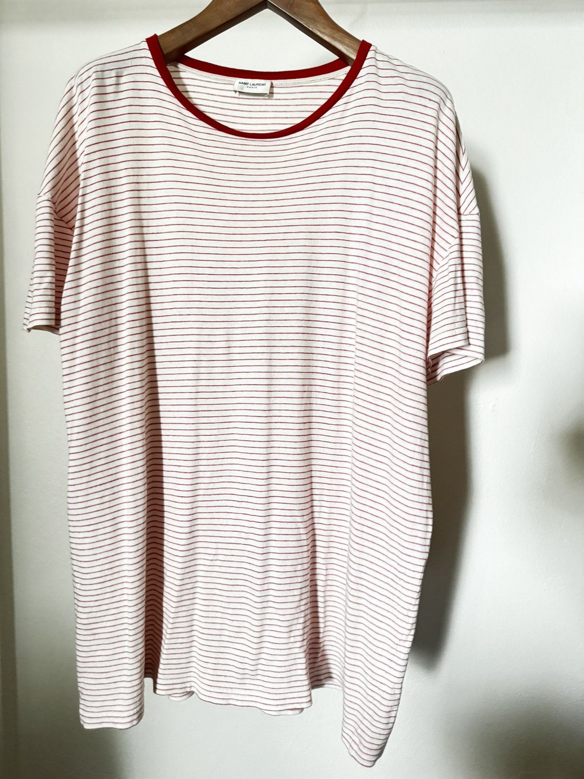 2015 Hedi Slimane Oversize Stripe Tee
