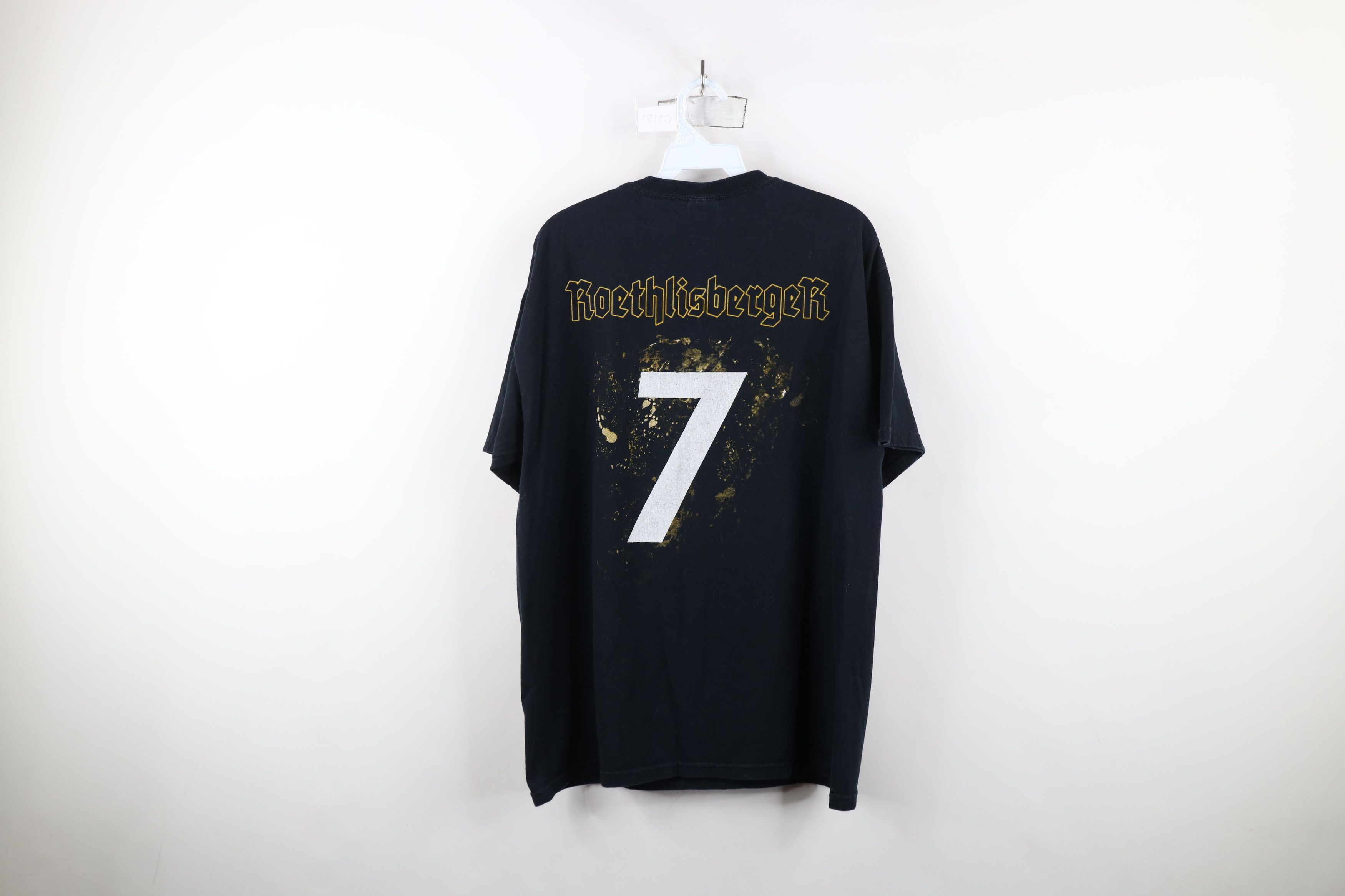 Vintage Vintage Y2K Ben Roethlisberger Pittsburgh Steelers T-Shirt Size US L / EU 52-54 / 3 - 12 Thumbnail