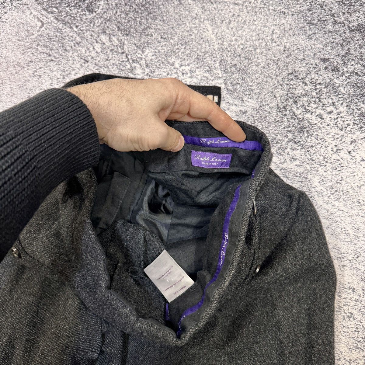 Ralph Lauren Purple Label Ralph Lauren Purple Label RLPL Wool Trousers 34/30 size Size US 34 / EU 50 - 11 Thumbnail
