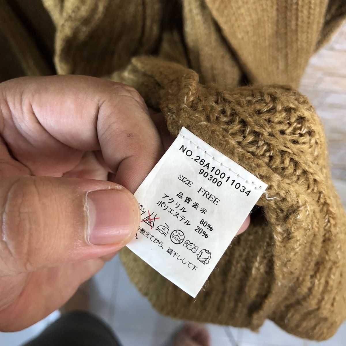 Japanese Brand Born Free Originaly Brown Cardigan Knitwear #A1208 Size L / US 10 / IT 46 - 8 Thumbnail