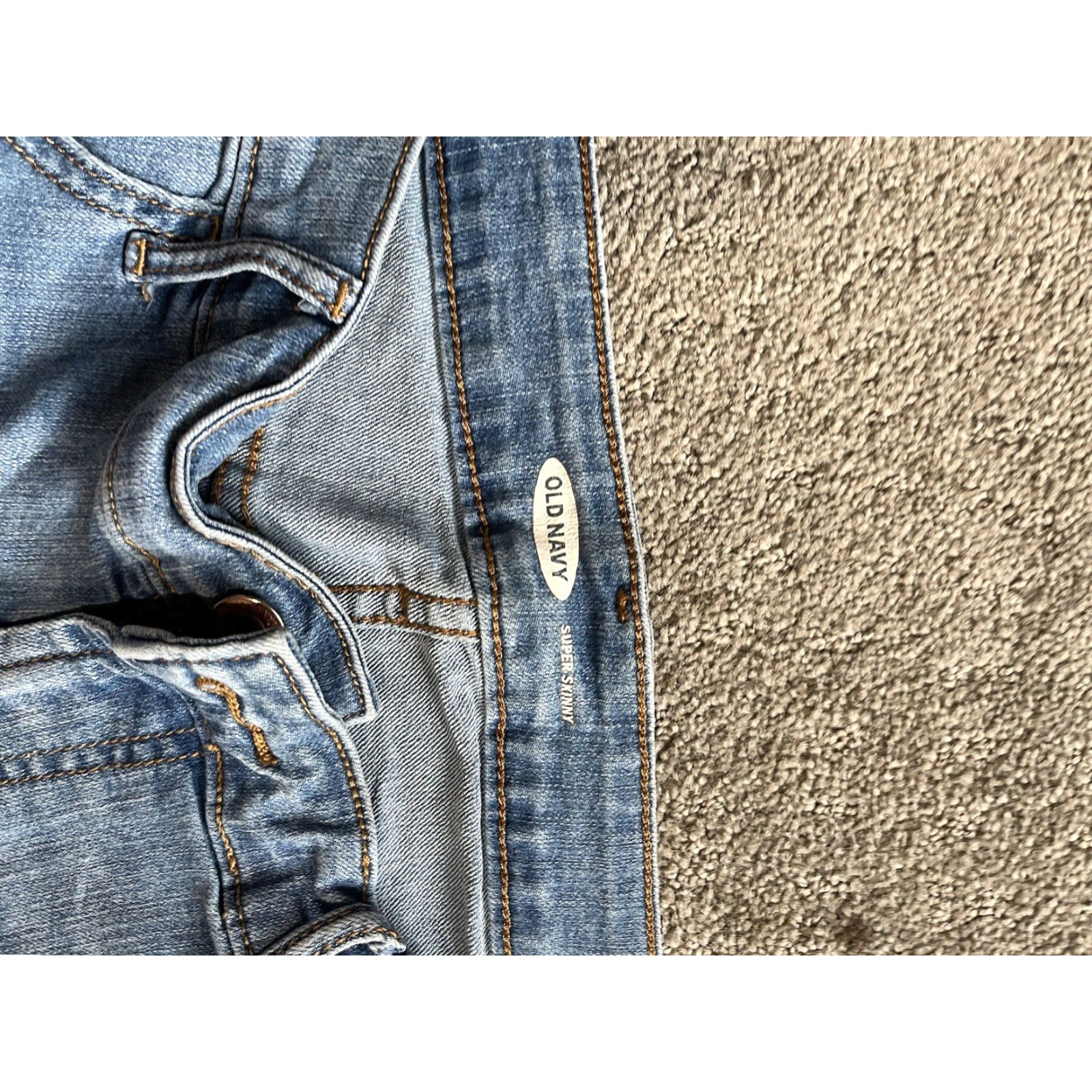 Old Navy Old Navy Jeans Womens Slim Skinny 8 Medium Wash Blue Cotton Polyester Spandex Pockets Zipper Button Regular Rise Mid 30 in Inseam Womens Jeans Size 30" / US 8 / IT 44 - 5 Thumbnail
