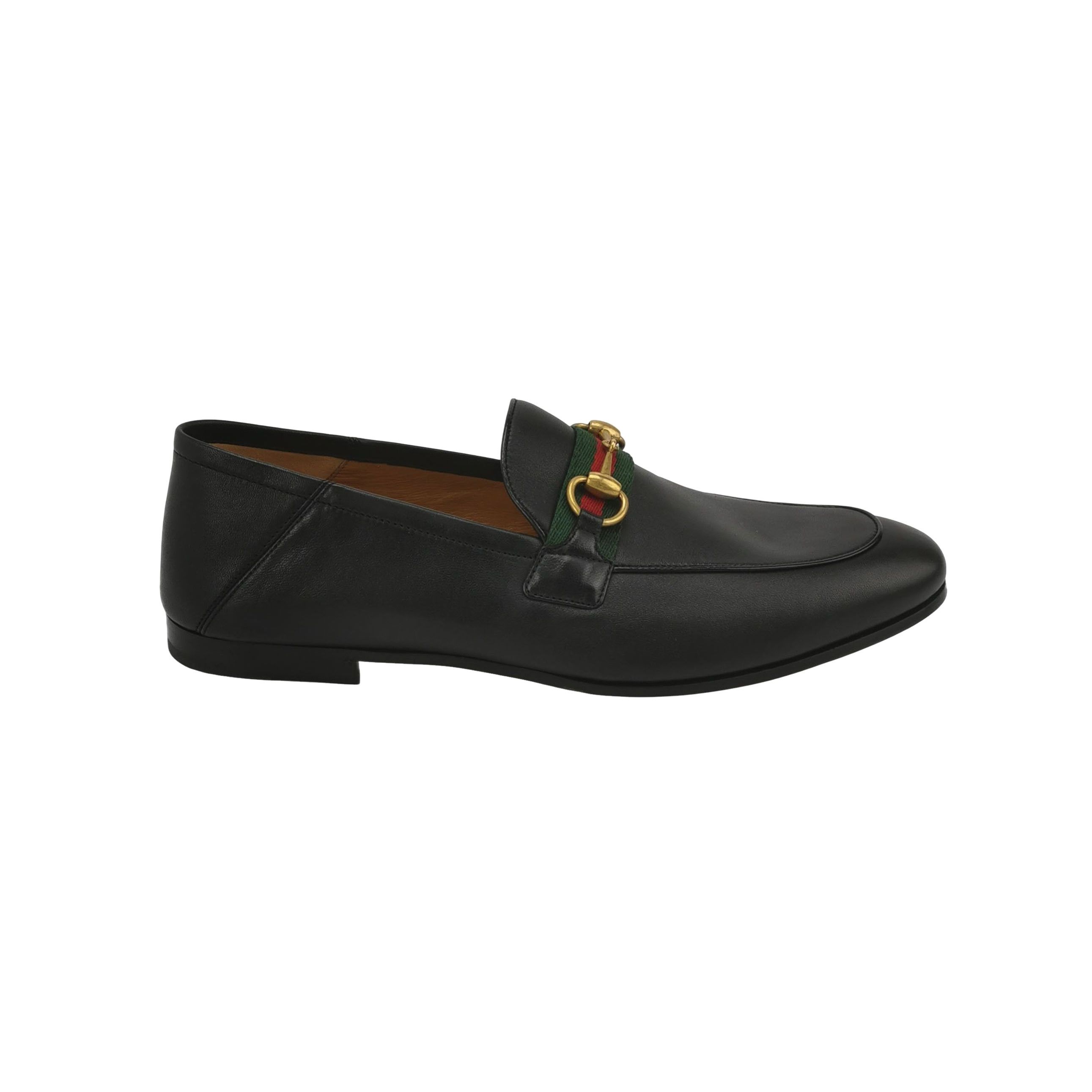 Gucci Gucci Horsebit Web Leather Loafers Size 42.5 Size US 9 / EU 42 - 1 Thumbnail