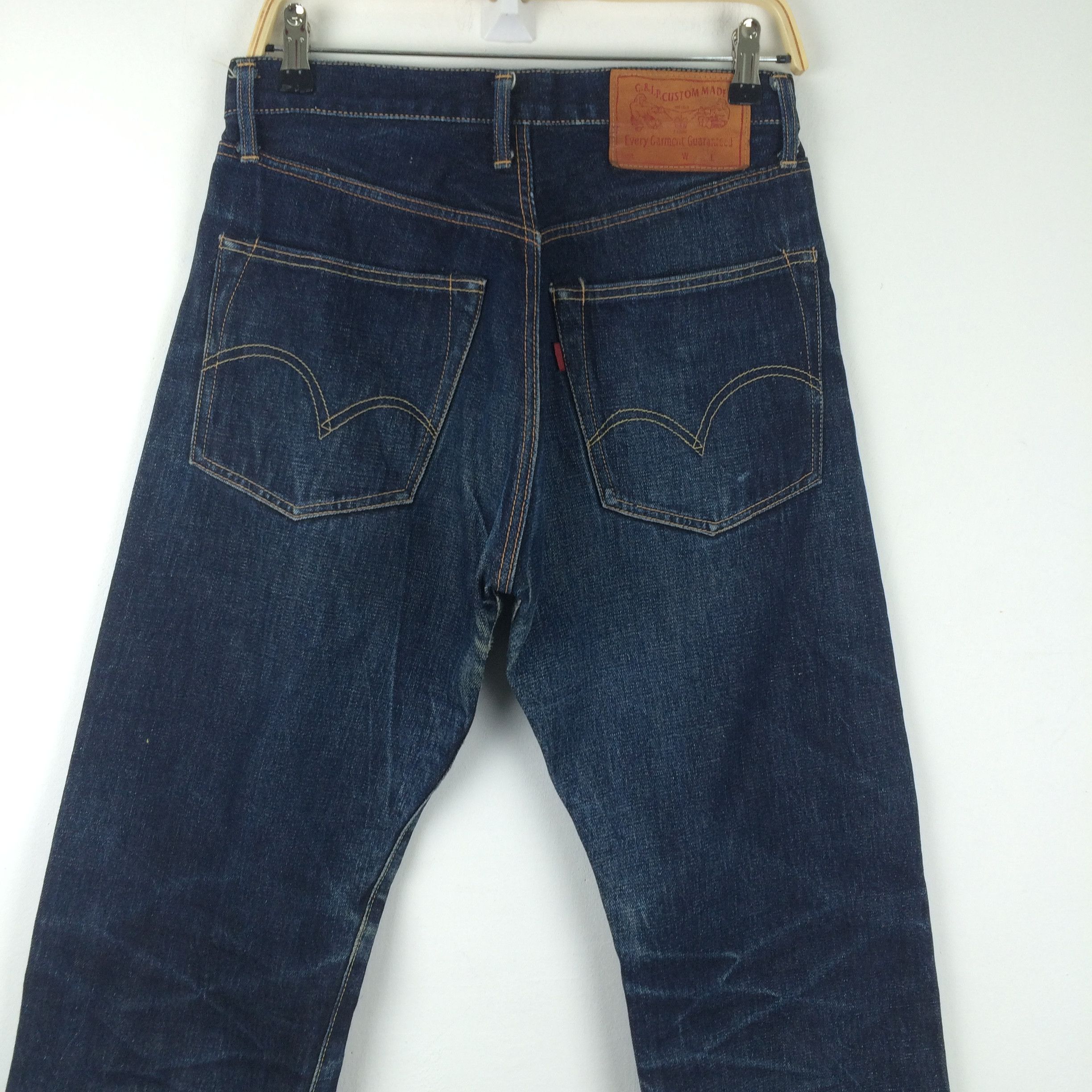 Japanese Brand x173 G.&I.P CUSTOM MADE JAPANESE JEANS SELVEDGE DISTRESSED Size US 31 - 3 Thumbnail
