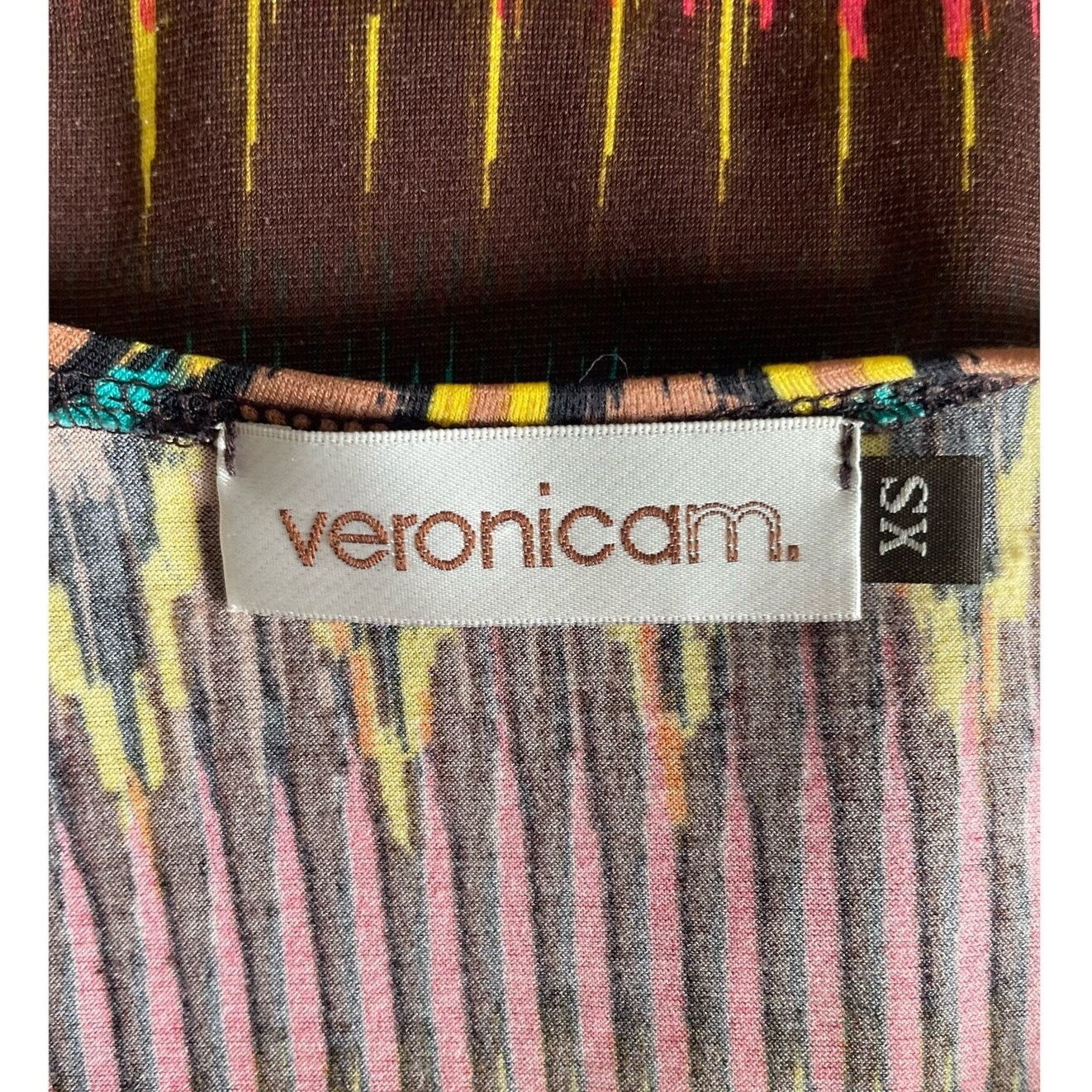 Other VeronicaM Women BOHO Flutter Sleeve Multicolored Mini Dress Size XS / US 0-2 / IT 36-38 - 3 Thumbnail
