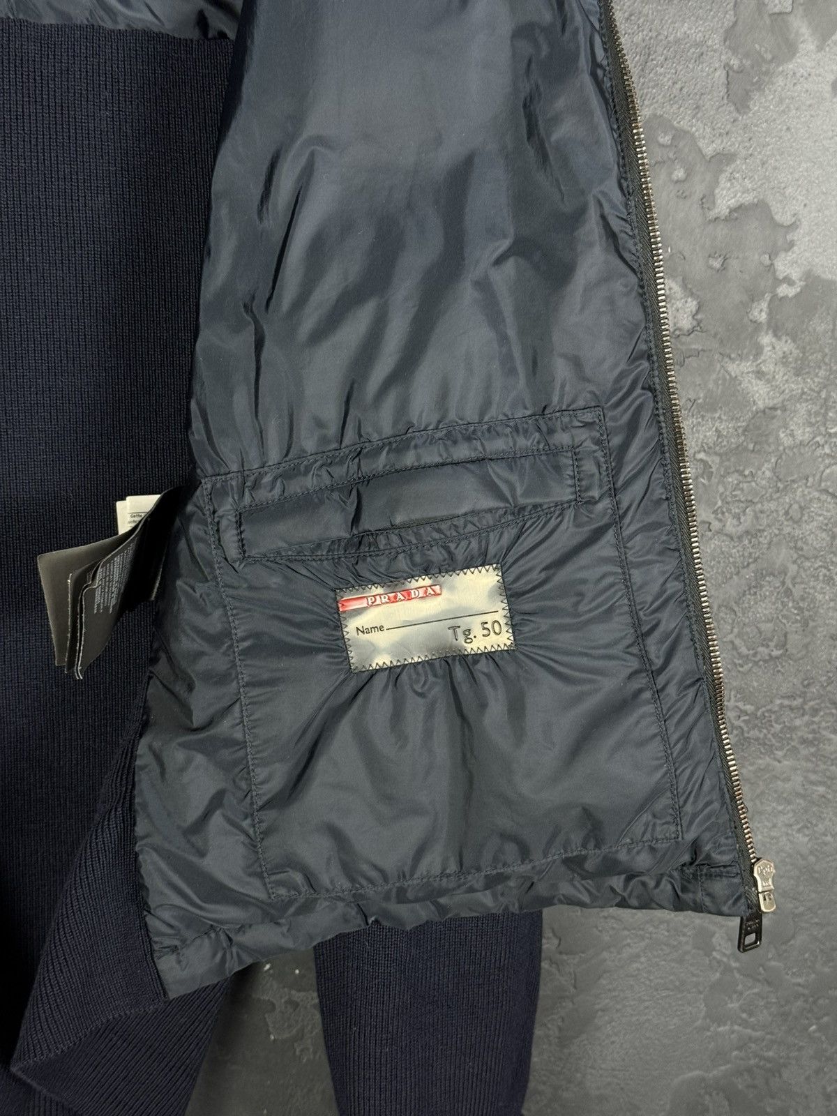 Prada Prada Red Tab Designer Down Puffer Jacket Wool Nylon Men’s Size US M / EU 48-50 / 2 - 17 Thumbnail