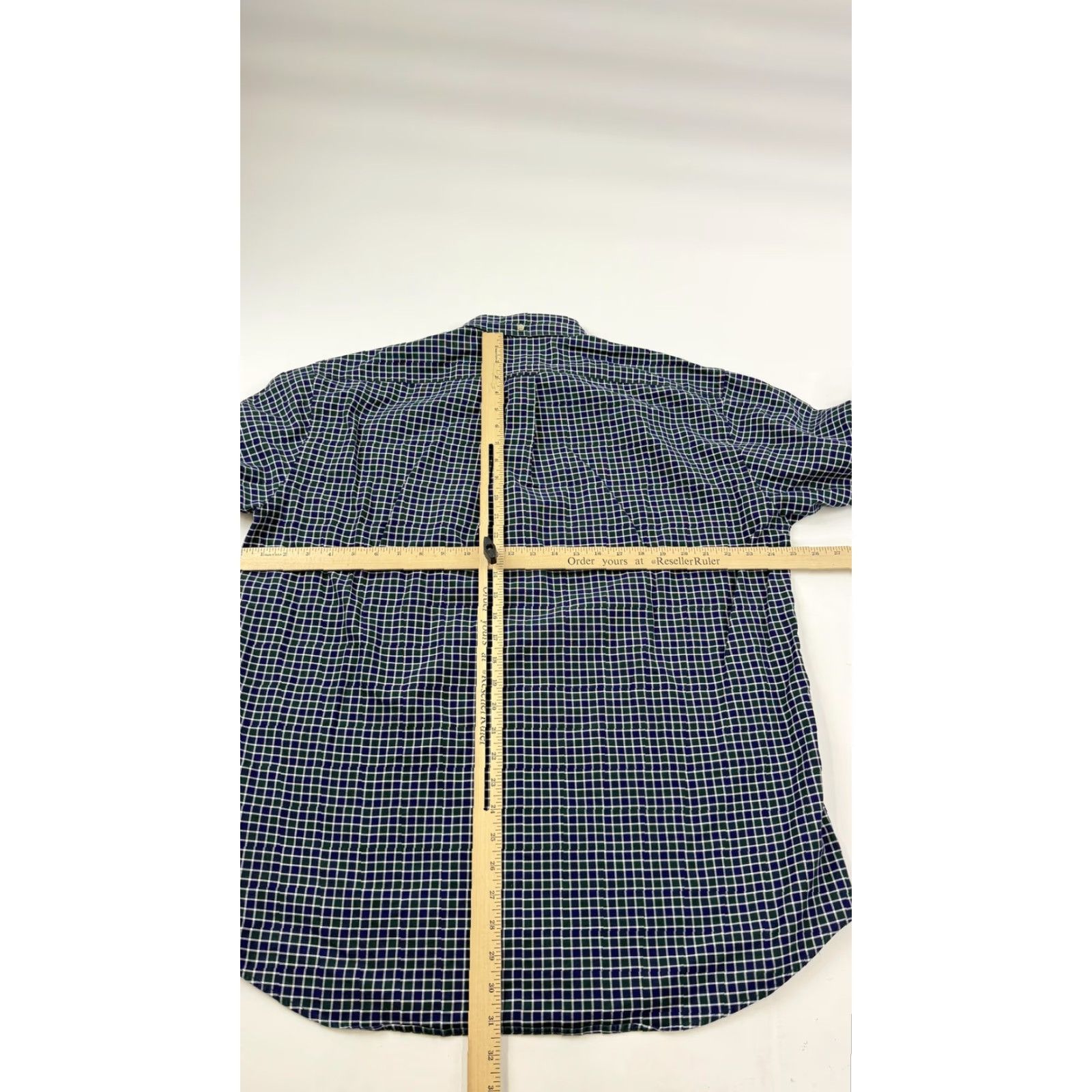 Faconnable VINTAGE Faconnable Shirt Mens Large Green Blue Check Button Down Long Sleeve Casual Size US L / EU 52-54 / 3 - 7 Thumbnail