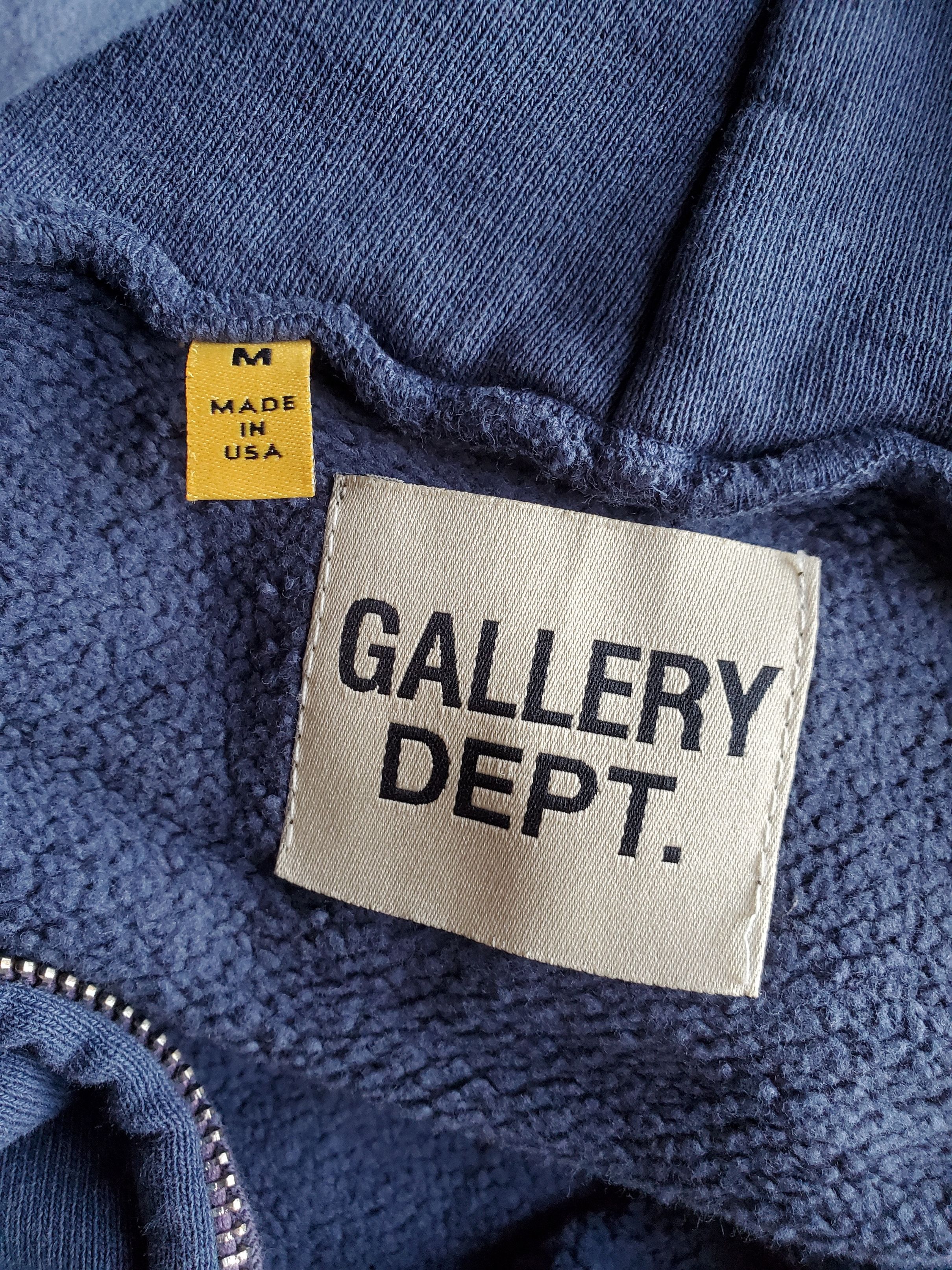 Gallery Dept. Gallery Dept. Sun Faded Zip Up Hoodie Navy Size US M / EU 48-50 / 2 - 10 Thumbnail