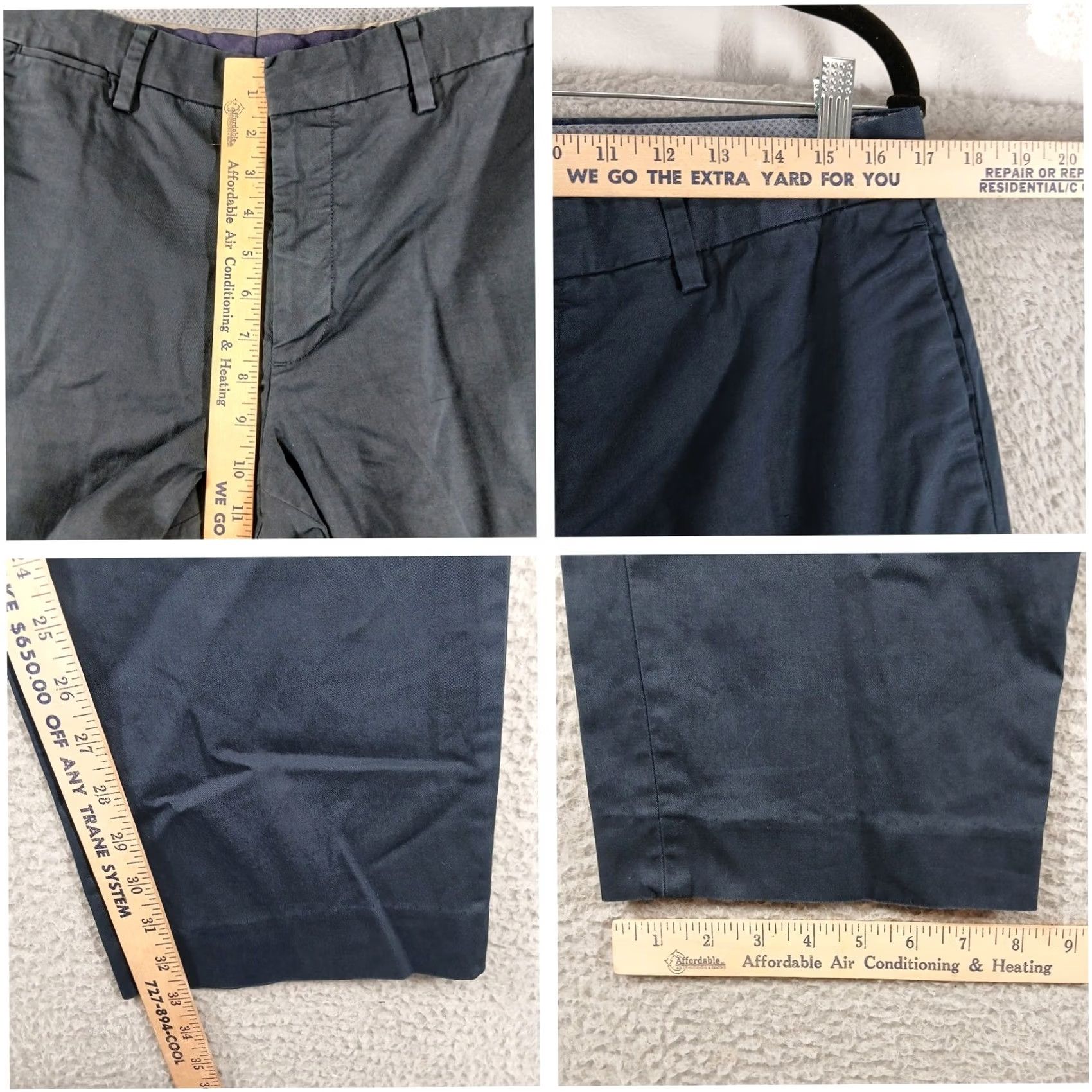 Bonobos Bonobos Mens Navy Blue Chino Pants Flat Front Size 34x34 EUC Size US 34 / EU 50 - 5 Thumbnail