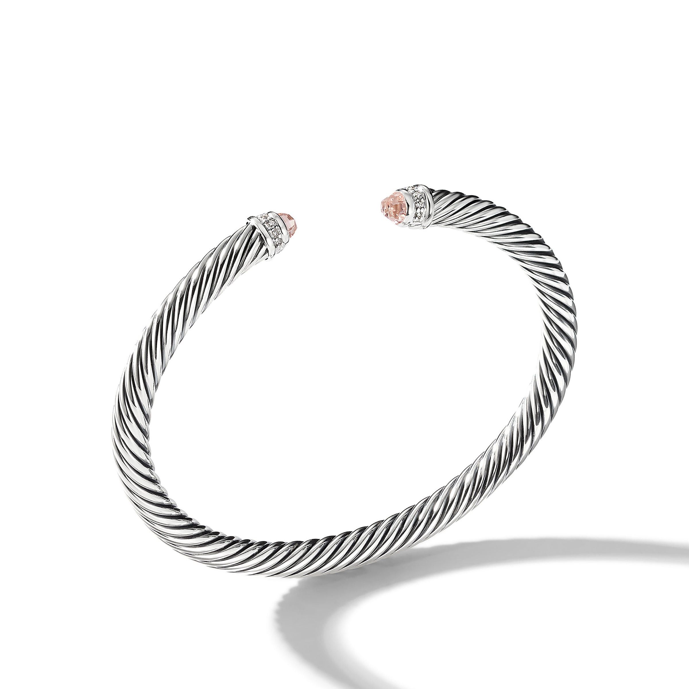 David Yurman o1w1db10525 B03934 Bracelet in Silver and Diamond Size ONE SIZE - 1 Thumbnail