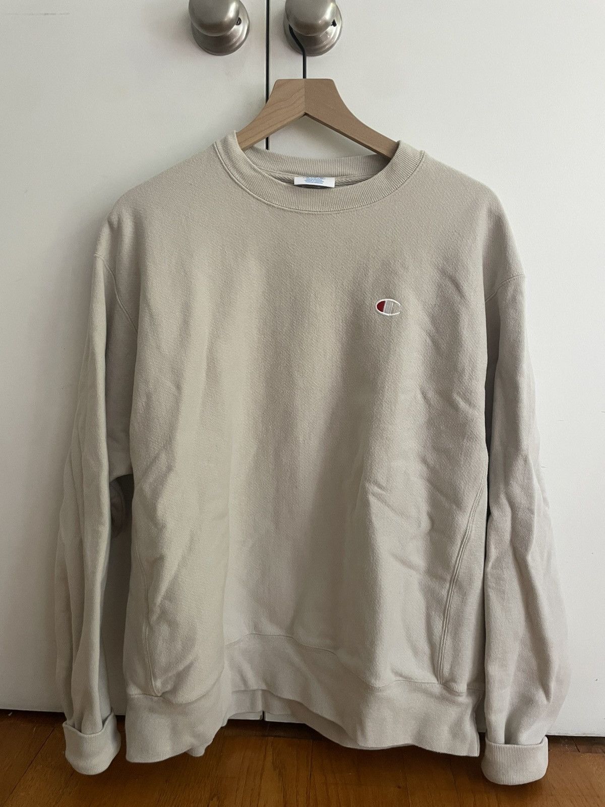 Champion Cream Reverse Weave Champion Crewneck Size US L / EU 52-54 / 3 - 2 Thumbnail