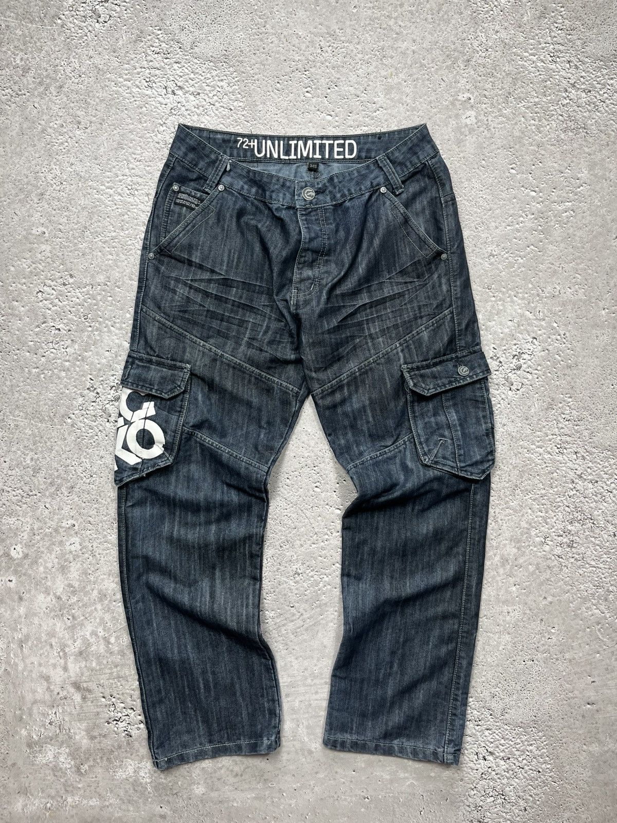 Ecko Unltd. Ecko Unlimited Y2K Cargo Jeans W34 L30 Buckle Strap Baggy Size US 34 / EU 50 - 7 Thumbnail