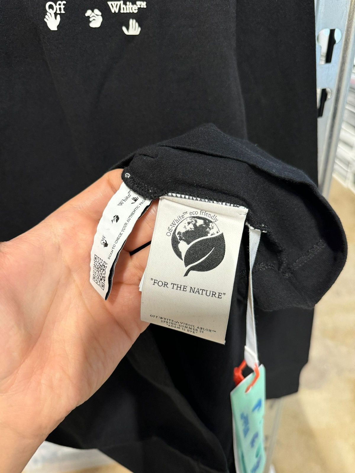 Off-White Off-White Logo Long Sleeve T-Shirt NEW 475$ Size US XS / EU 42 / 0 - 3 Thumbnail