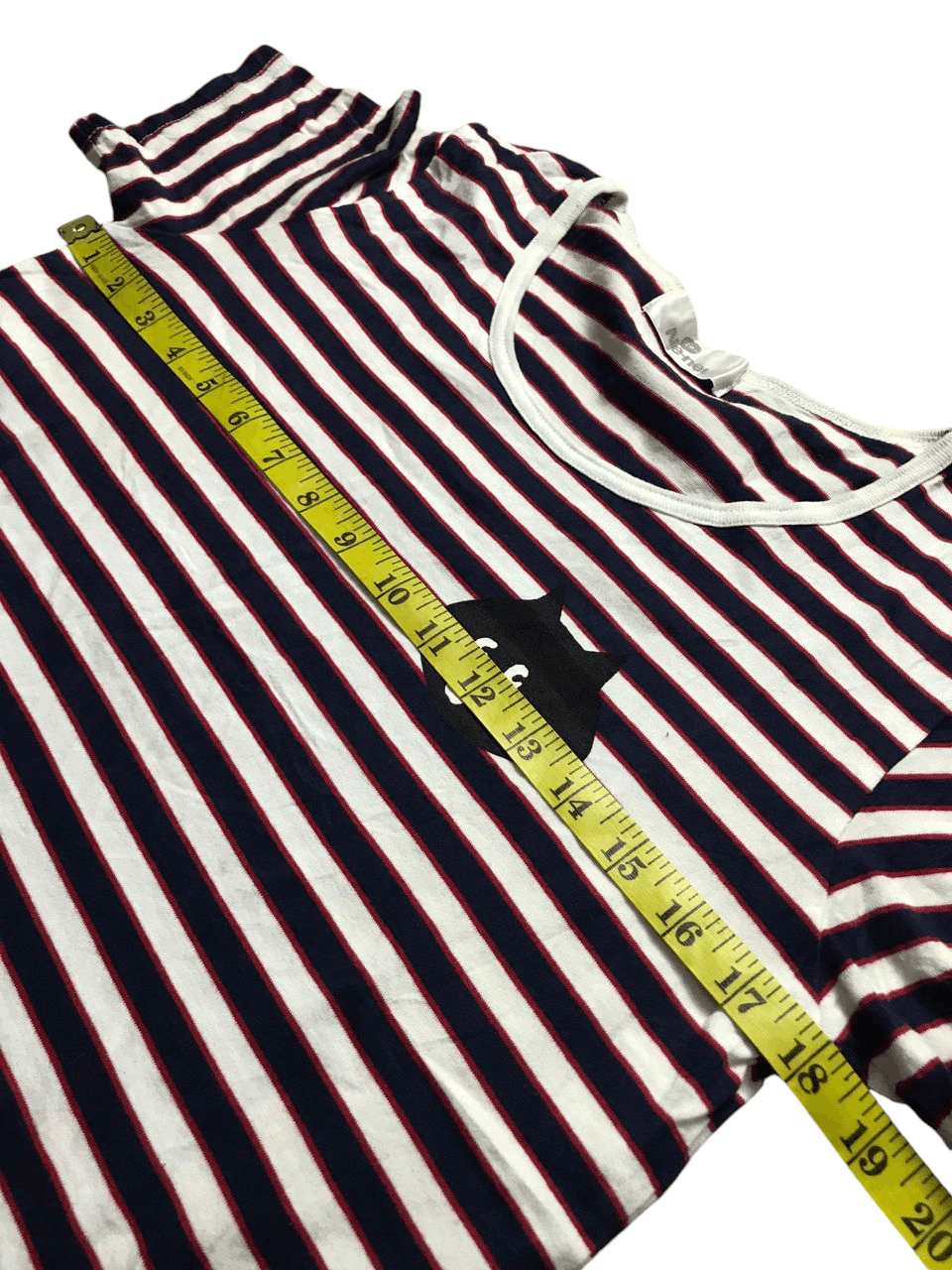 Vintage Ne-Net Stripe Cap Logo T-Shirt