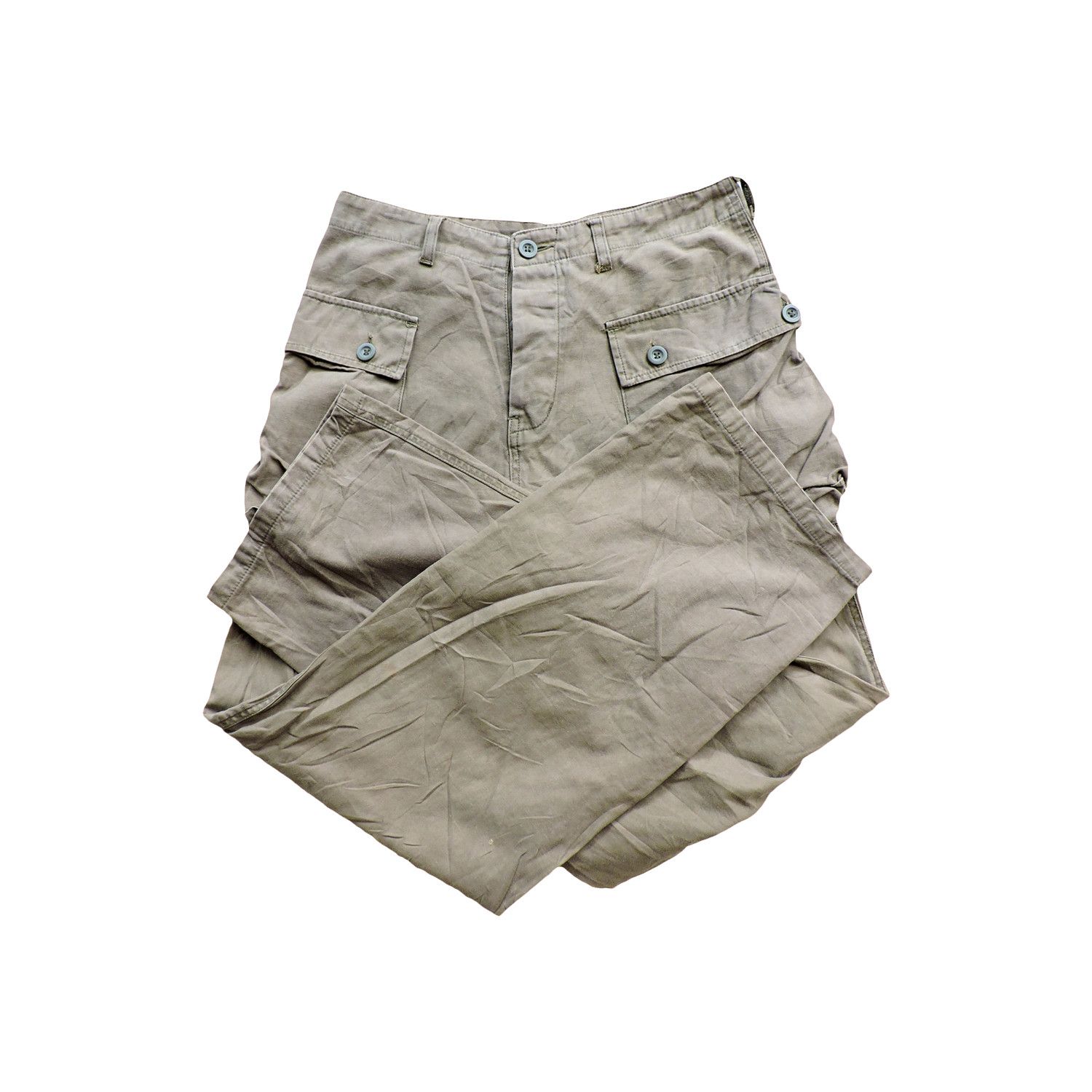 Japanese Brand 60'S TROUSERS COTTON TWILL MONKEY PANTS BY U.S.C., LTD Size US 31 - 3 Thumbnail