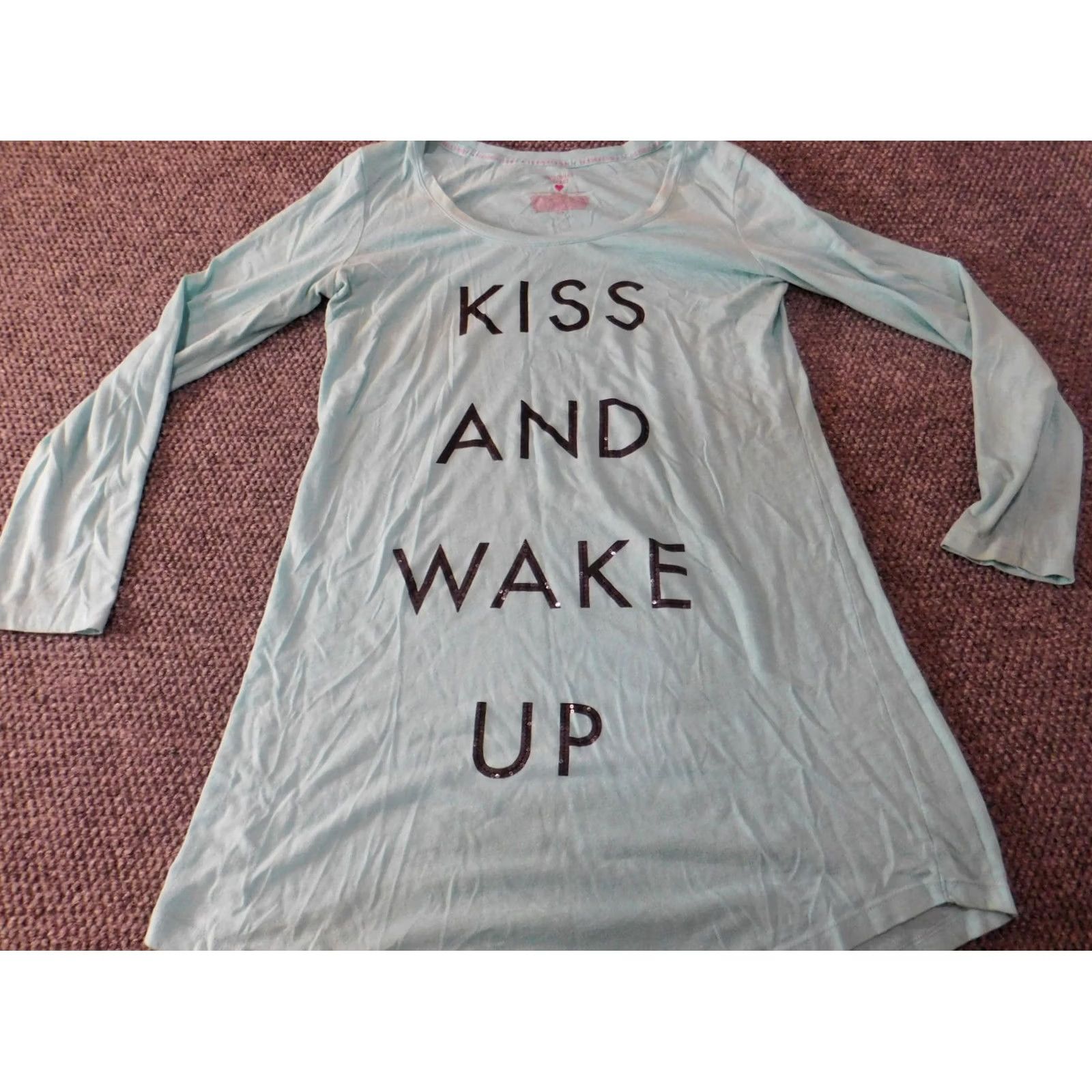 Victoria's Secret Victoria's Secret Shirt Womens M Blue Classic Round Neck Long Sleeve T-Shirt Casual Cotton Polyester Rayon Size M / US 6-8 / IT 42-44 - 2 Thumbnail