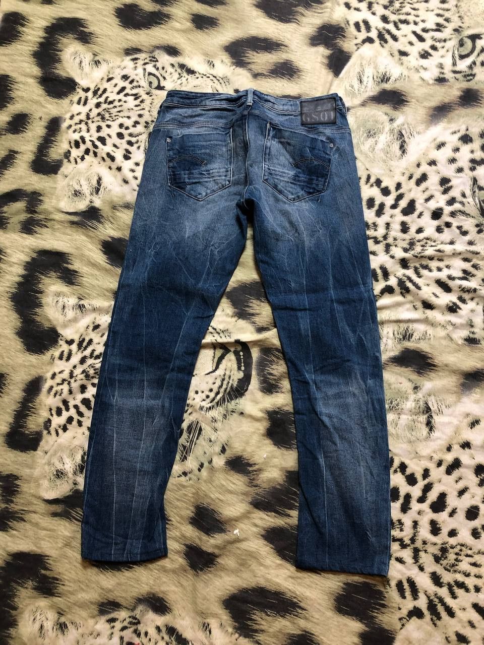 G-Star G STAR Blue Faded Distressed Denim Jeans STREETWEAR Size US 31 - 13 Thumbnail
