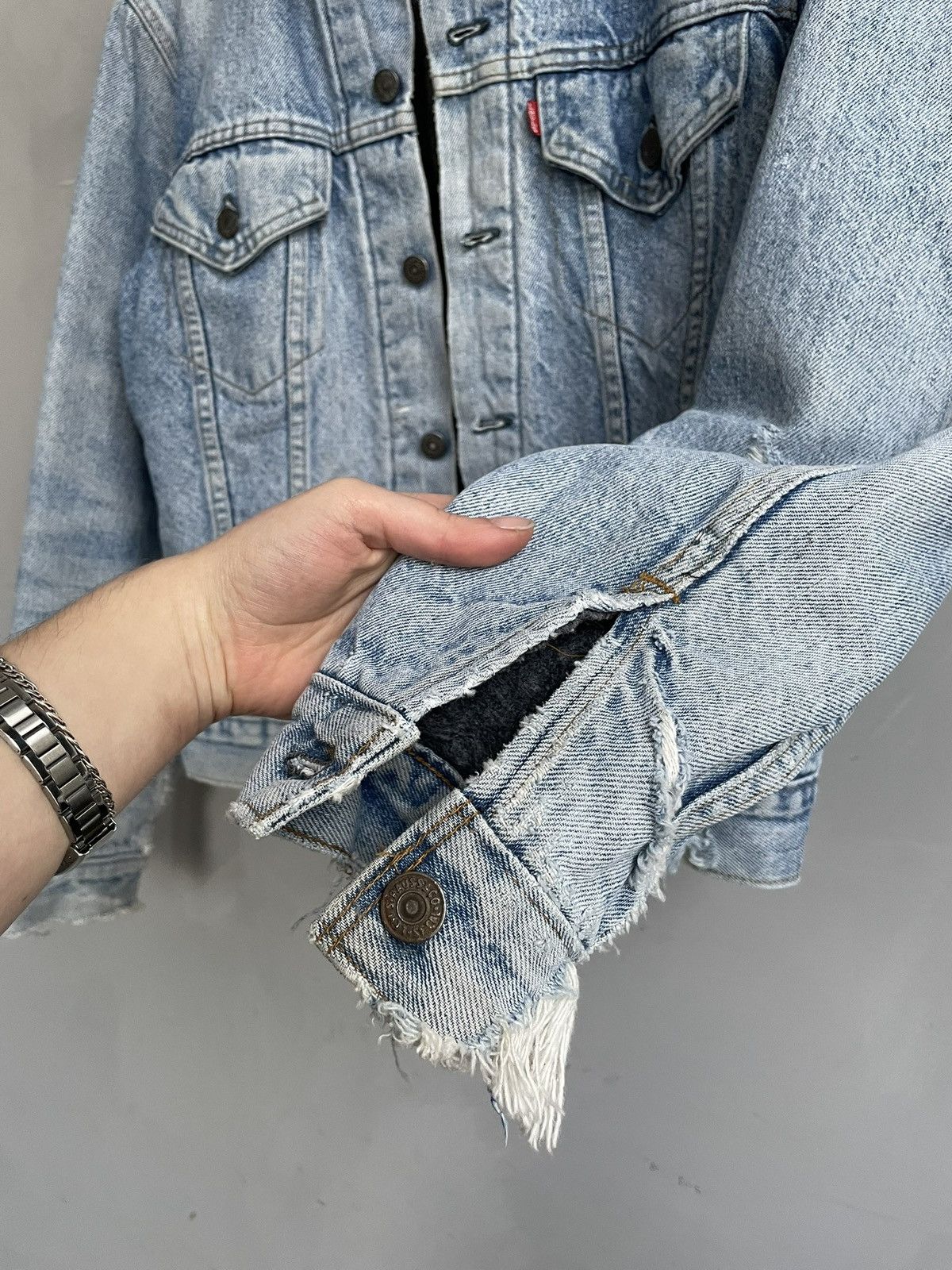 Levi's Kanye west style retro denim faded Levis jacket 90s Size US M / EU 48-50 / 2 - 5 Thumbnail
