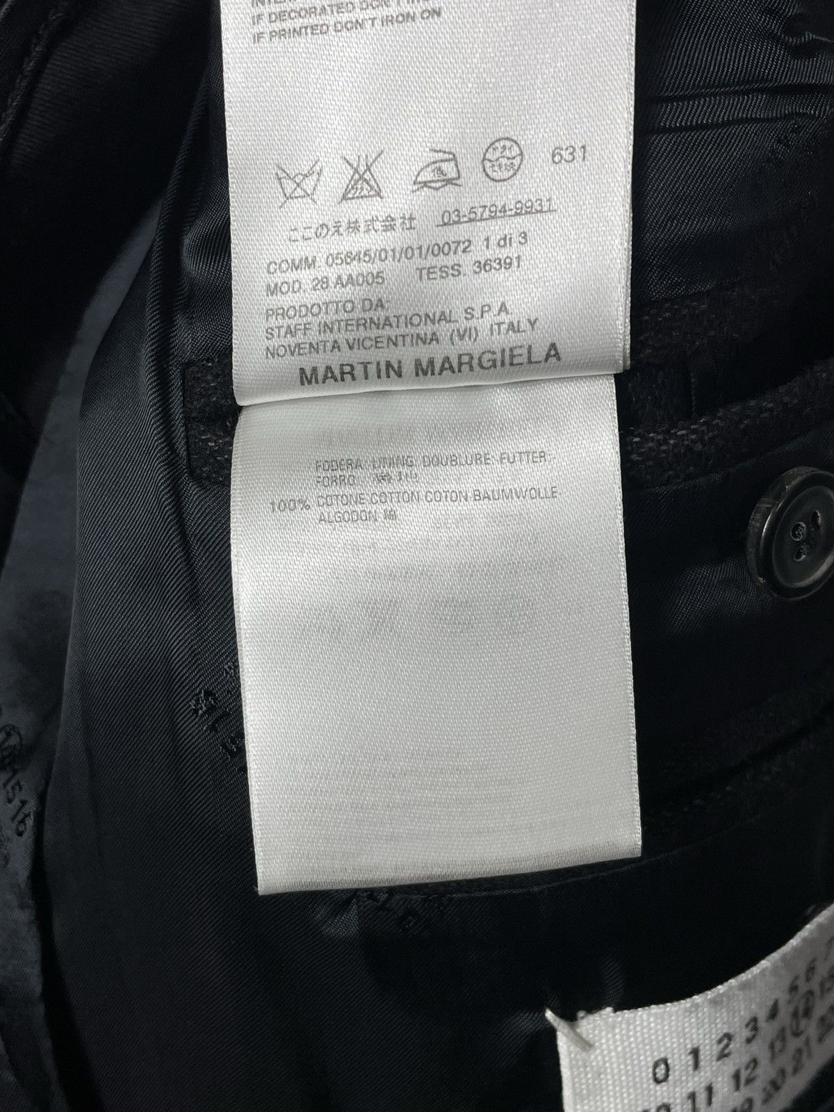 Designer × Maison Margiela Black Wool And Lino Blend Button Ups Maison Margiela Coat Size US M / EU 48-50 / 2 - 12 Thumbnail