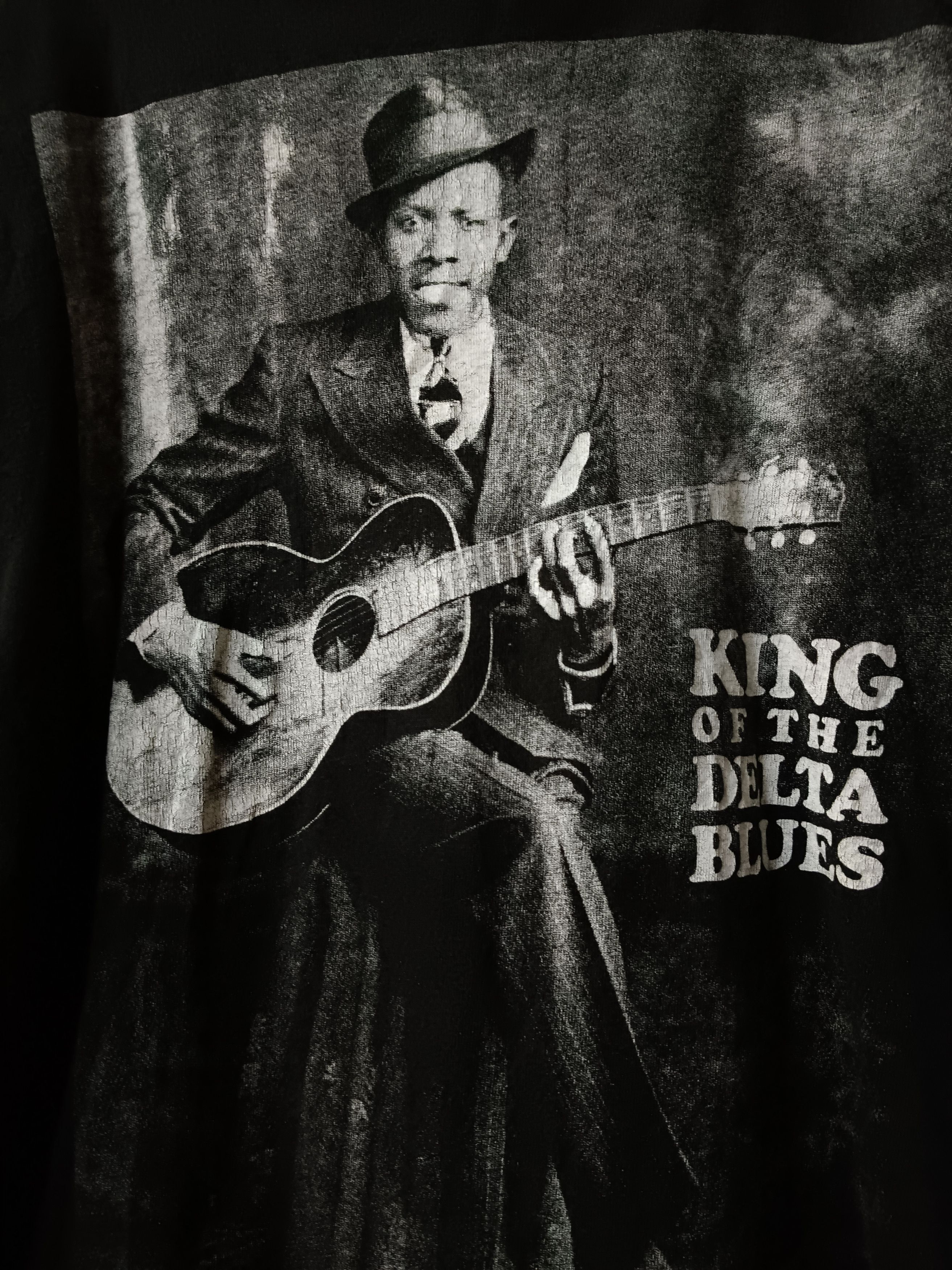 Band Tees 90s Delta Blues Robert Johnson Tee Size US L / EU 52-54 / 3 - 3 Thumbnail