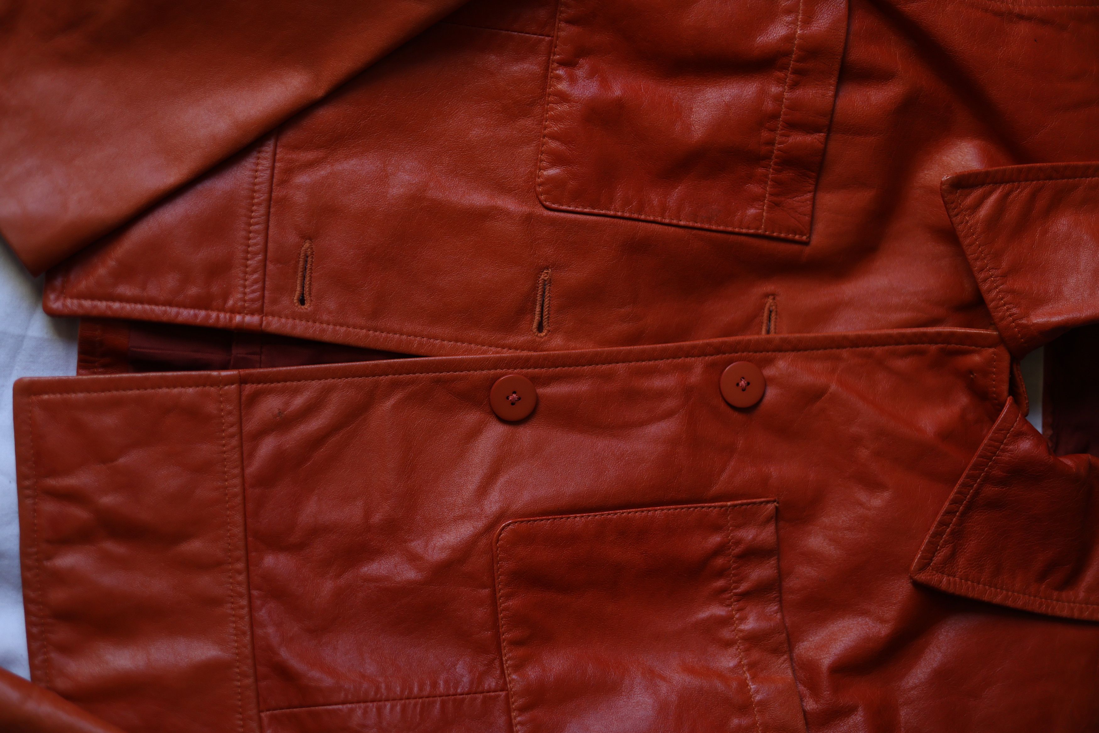 Other × Vintage Sprung Freres (Frères) vintage rust brown leather jacket Size S / US 4 / IT 40 - 3 Thumbnail