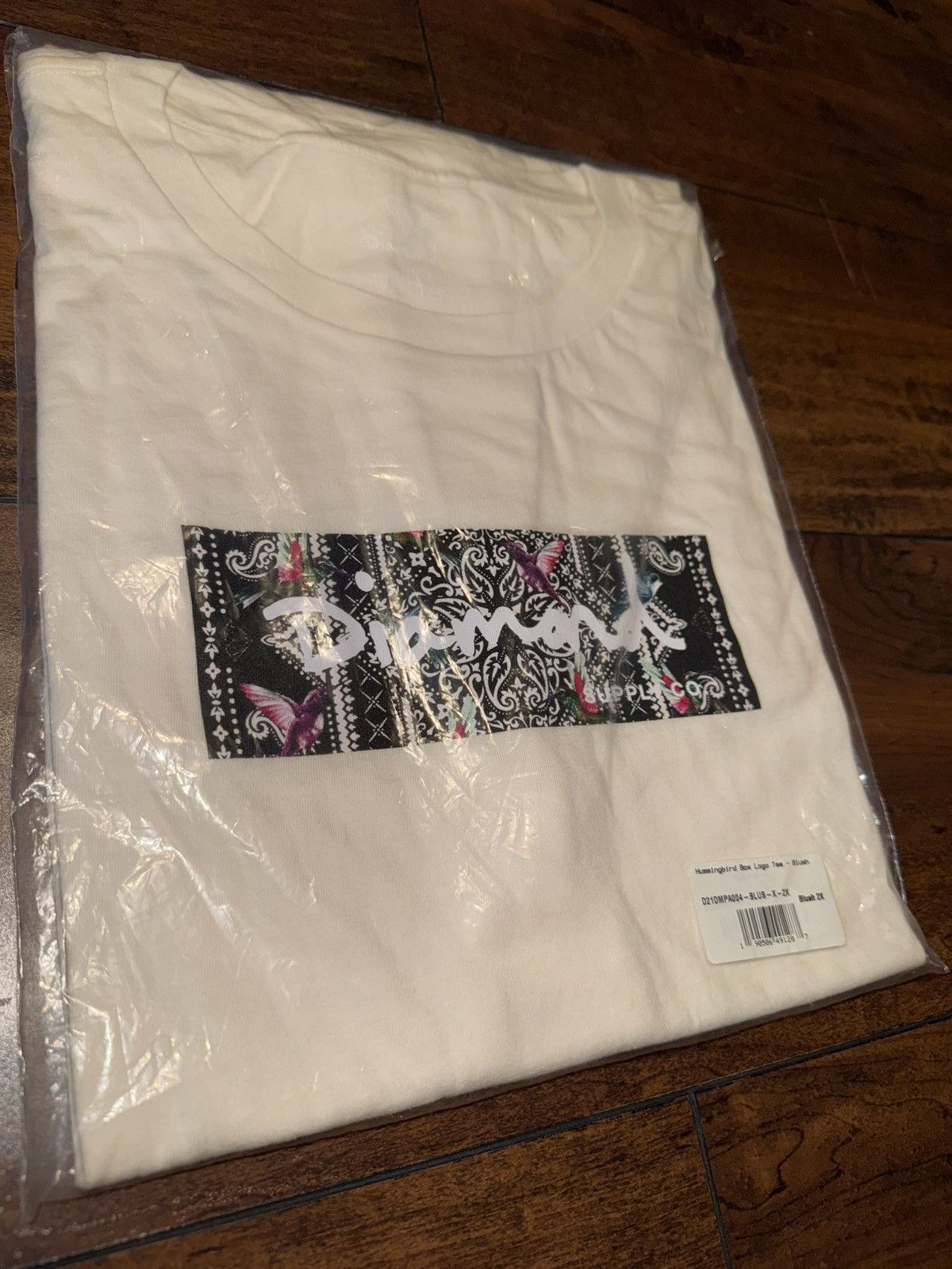 Diamond Supply Co. Diamond Hummingbird Box Logo Tee ~ Blush Size US XXL / EU 58 / 5 - 2 Thumbnail