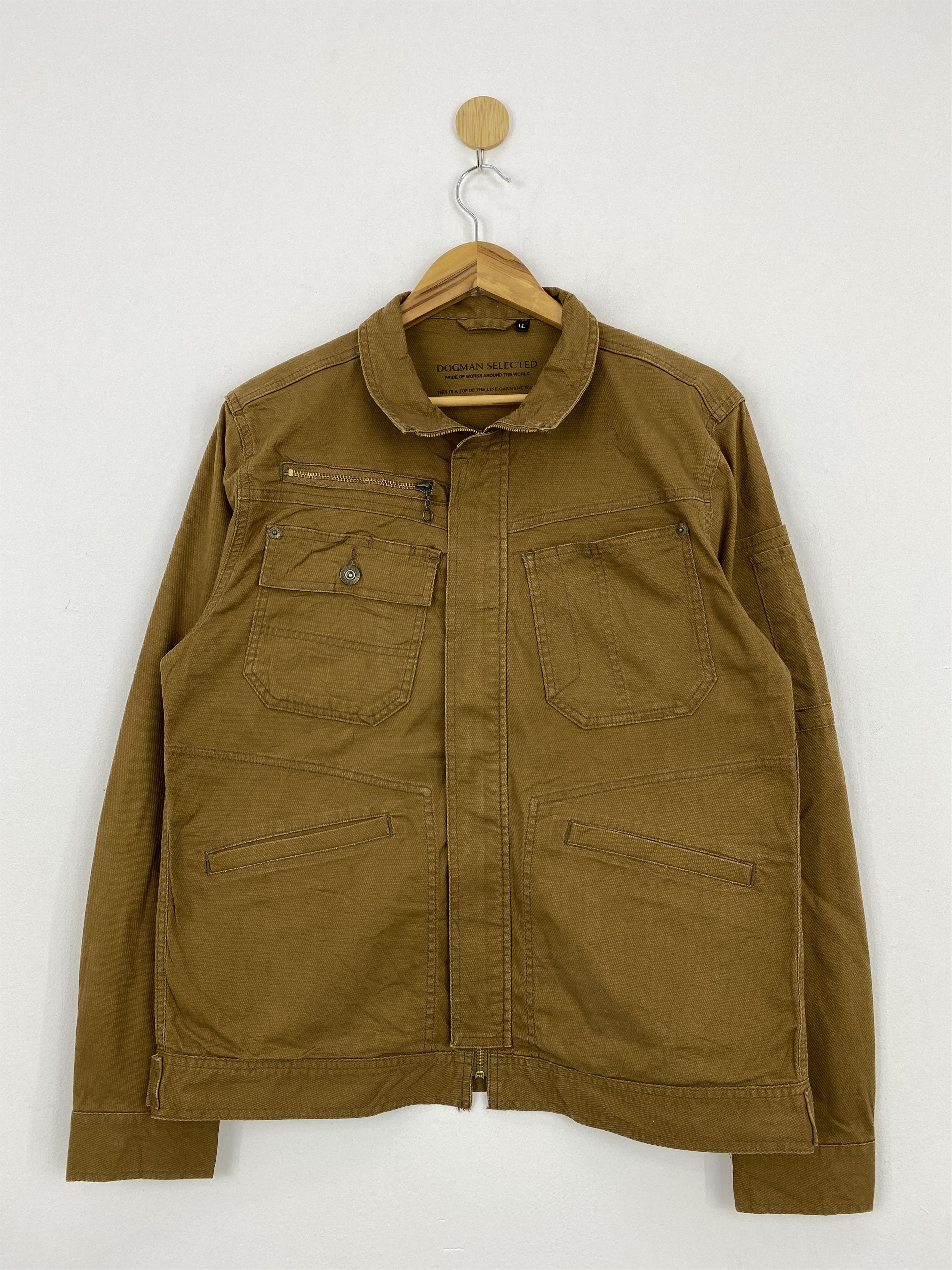 Japanese Brand Vintage Dogman Multi Pocket Tactical Worker Jacket J1771 Size US XL / EU 56 / 4 - 1 Thumbnail