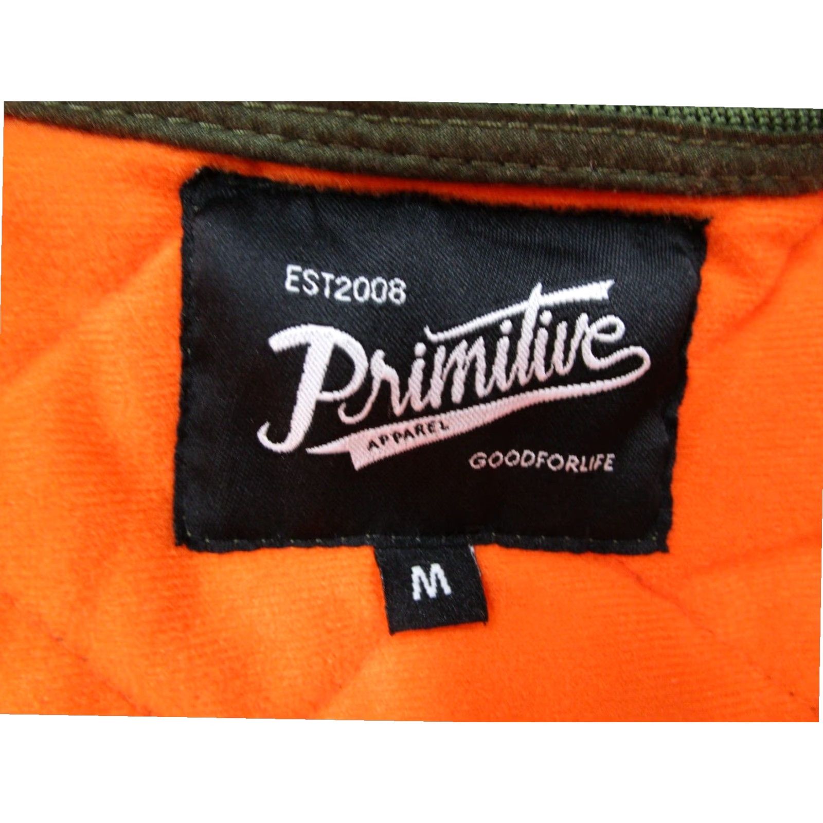 Primitive Primitive Apparel Green Full Zip Quilted Bomber Jacket Mens Medium Polka Dot Size US M / EU 48-50 / 2 - 3 Thumbnail