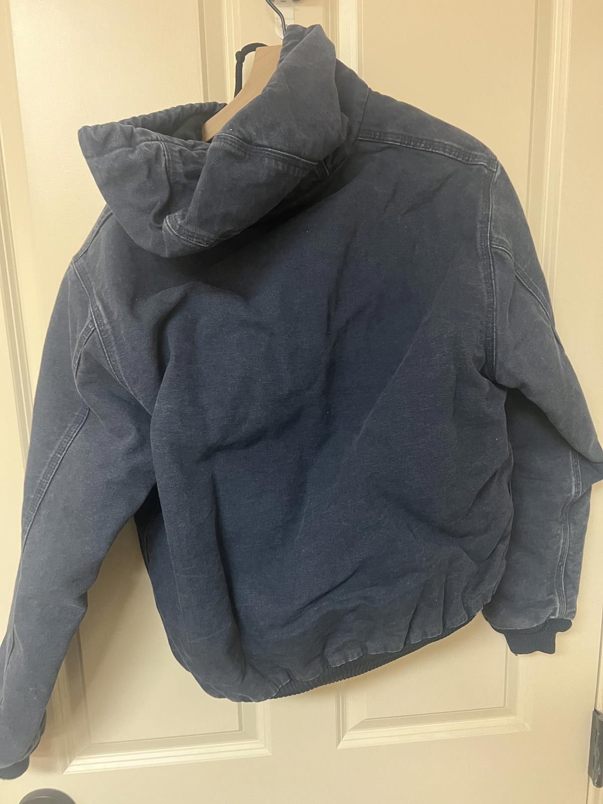 Carhartt Carhartt Men's Hooded Work Jacket - Blue, Size Large Size US L / EU 52-54 / 3 - 4 Thumbnail