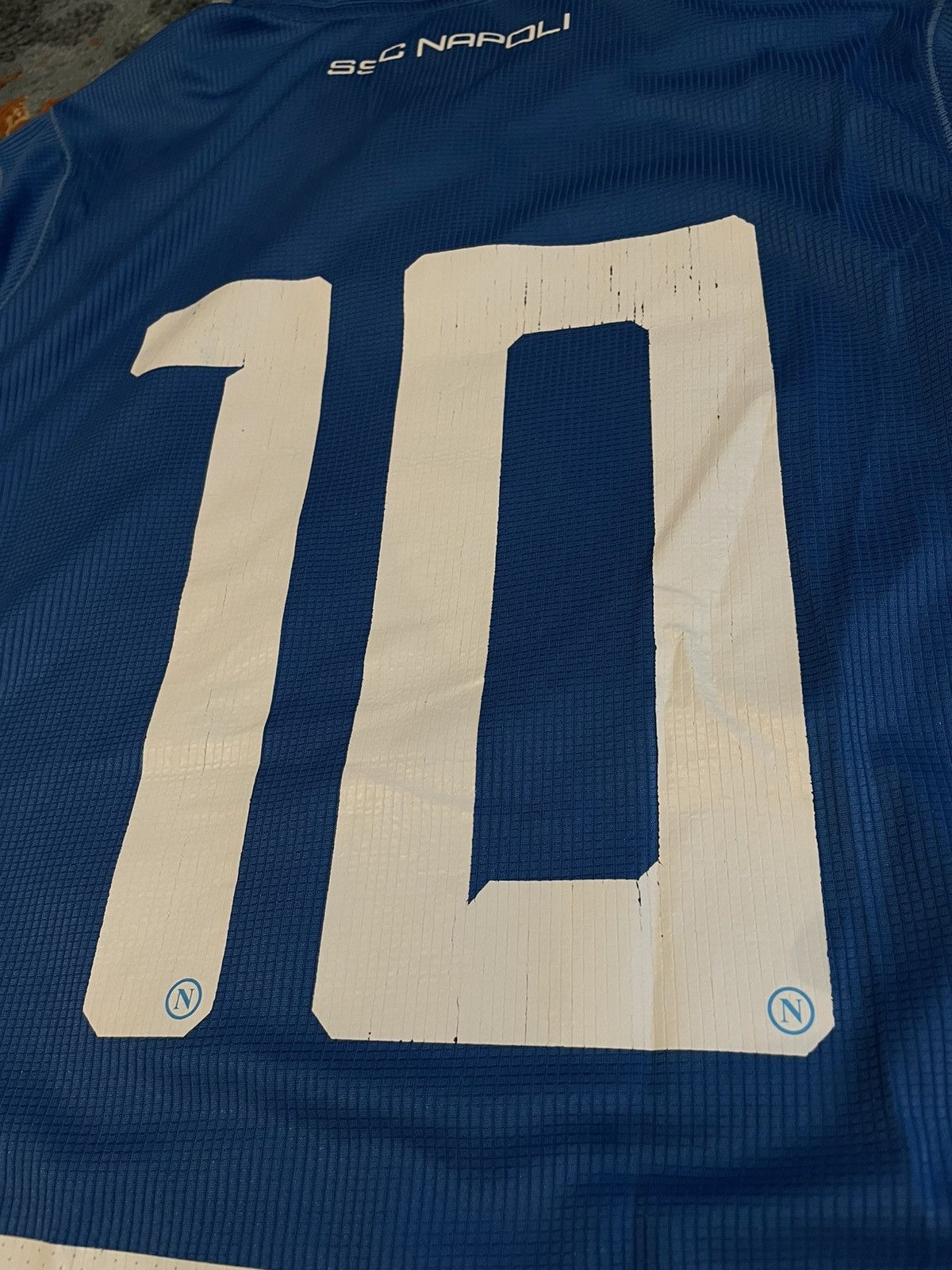 Kappa SSC Napoli Maradona 2018-2019 Home Kit Soccer Jersey Shirt Size US S / EU 44-46 / 1 - 5 Thumbnail