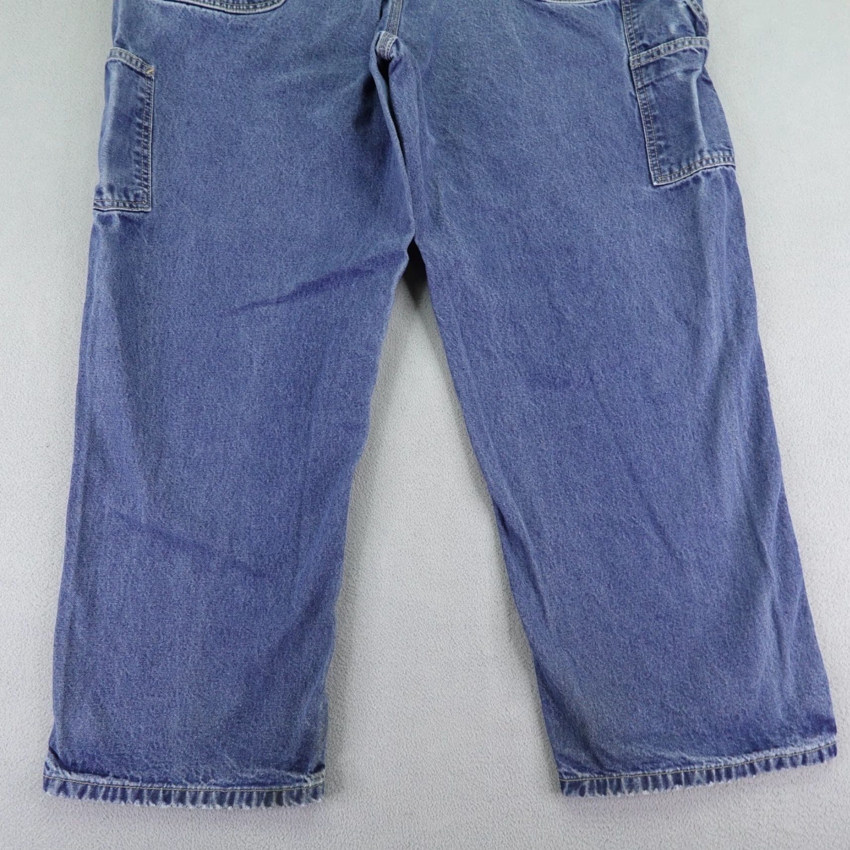 Carhartt VINTAGE Carhartt Men’s Denim Jeans 44x30 Regular Fit Blue Flame-Resistant Contractor Workwear Size US 41 - 7 Thumbnail