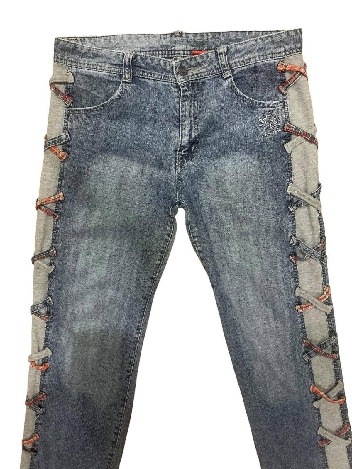 If Six Was Nine × Japanese Brand × Le Grande Bleu (L.G.B.) Vintage Punk Drug Store Bondage Jeans Size US 33 - 5 Thumbnail